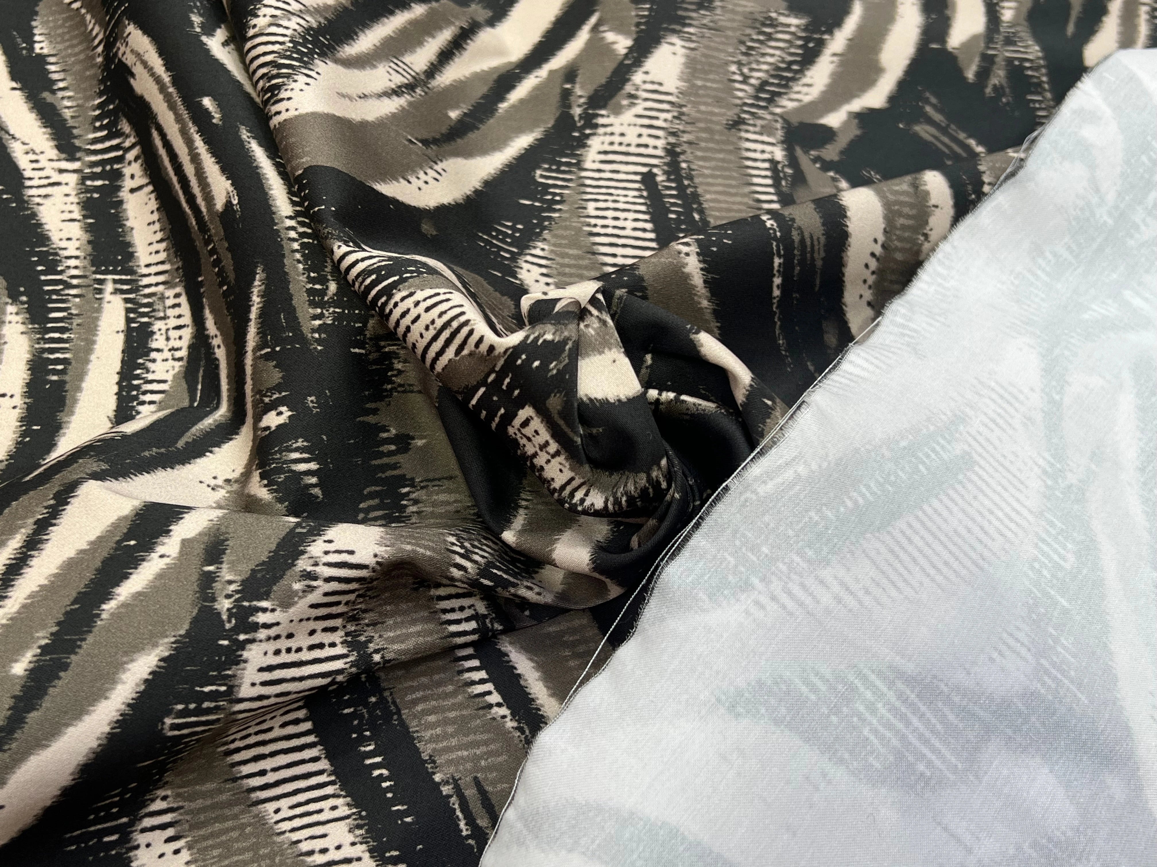 SATIN DE COTON BELLE TENUE IMPRIMÉ SAVANE 96% COTON - My Little Coupon