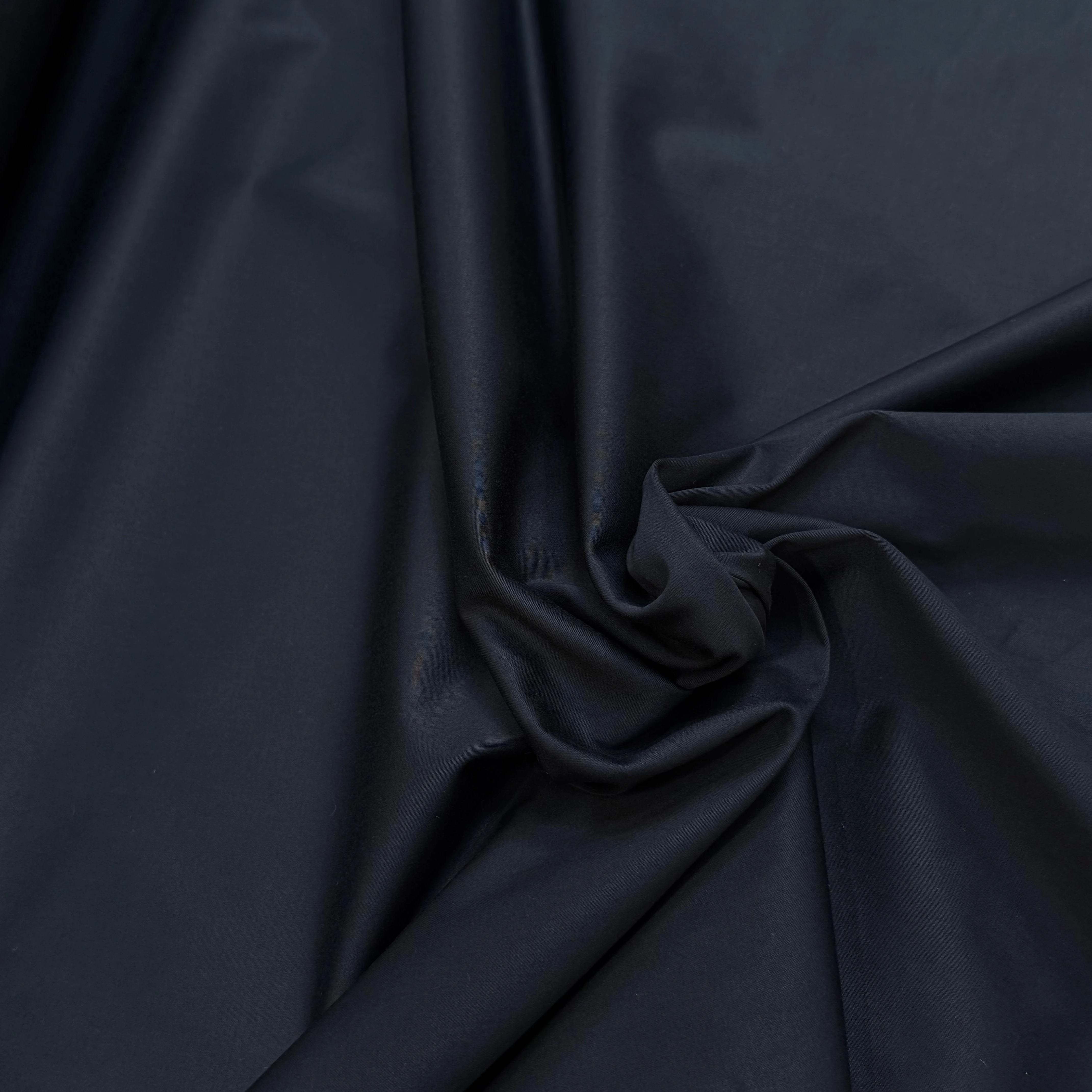 SATIN DE COTON BLEU NUIT 5% ÉLASTHANNE COUTURE - My Little Coupon