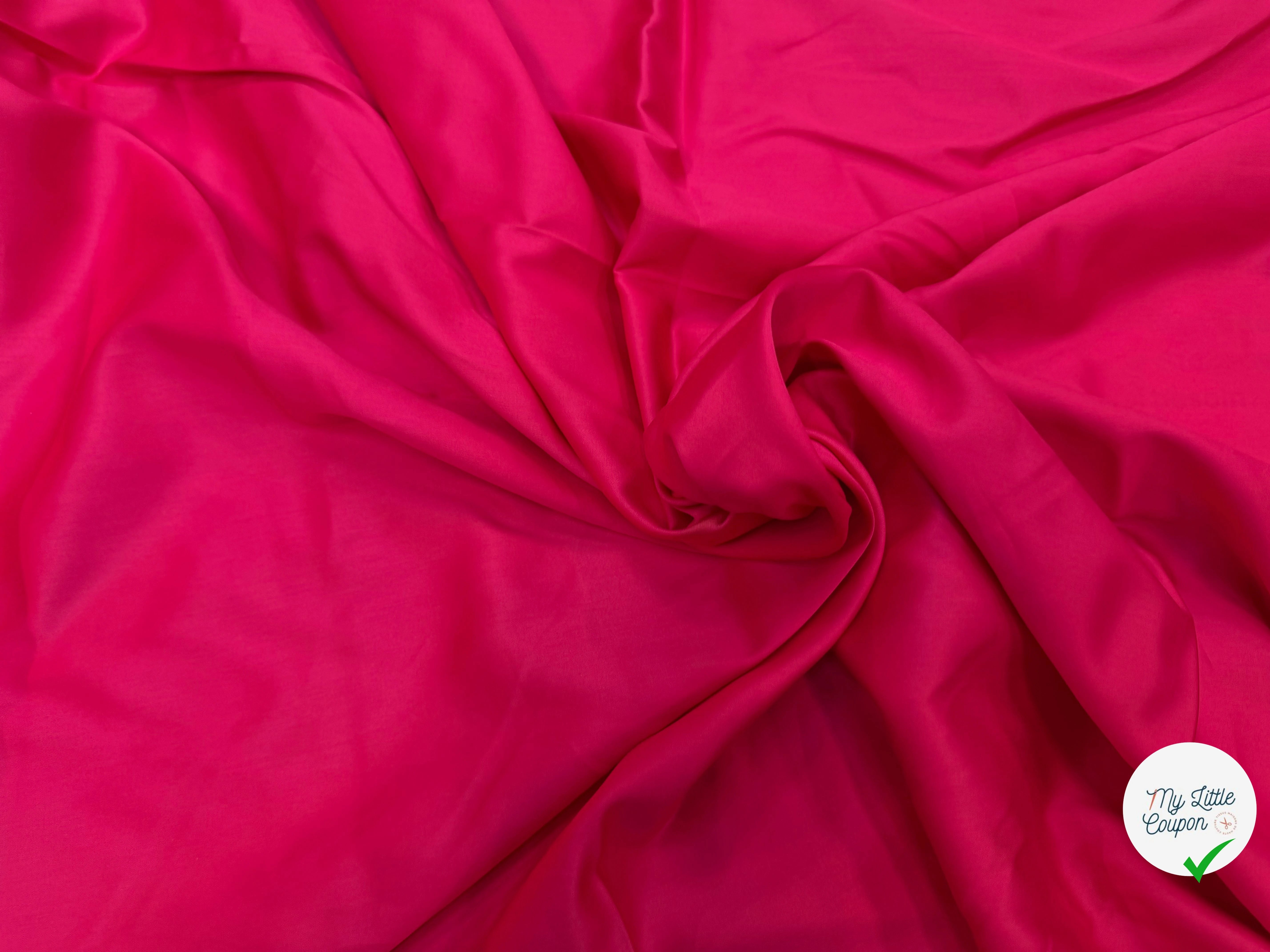 SATIN DE COTON FUCHSIA - My Little Coupon
