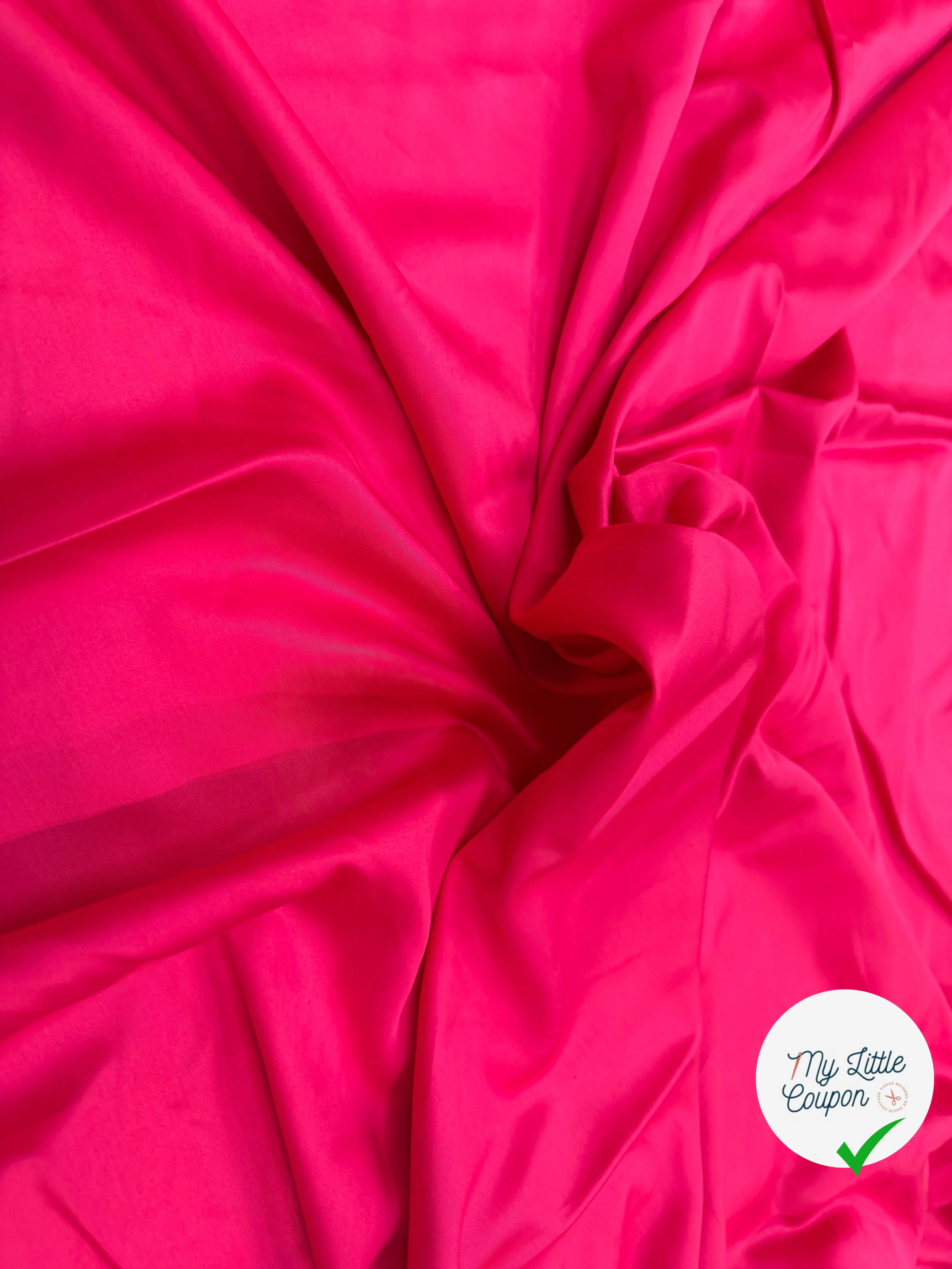 SATIN DE COTON FUCHSIA - My Little Coupon
