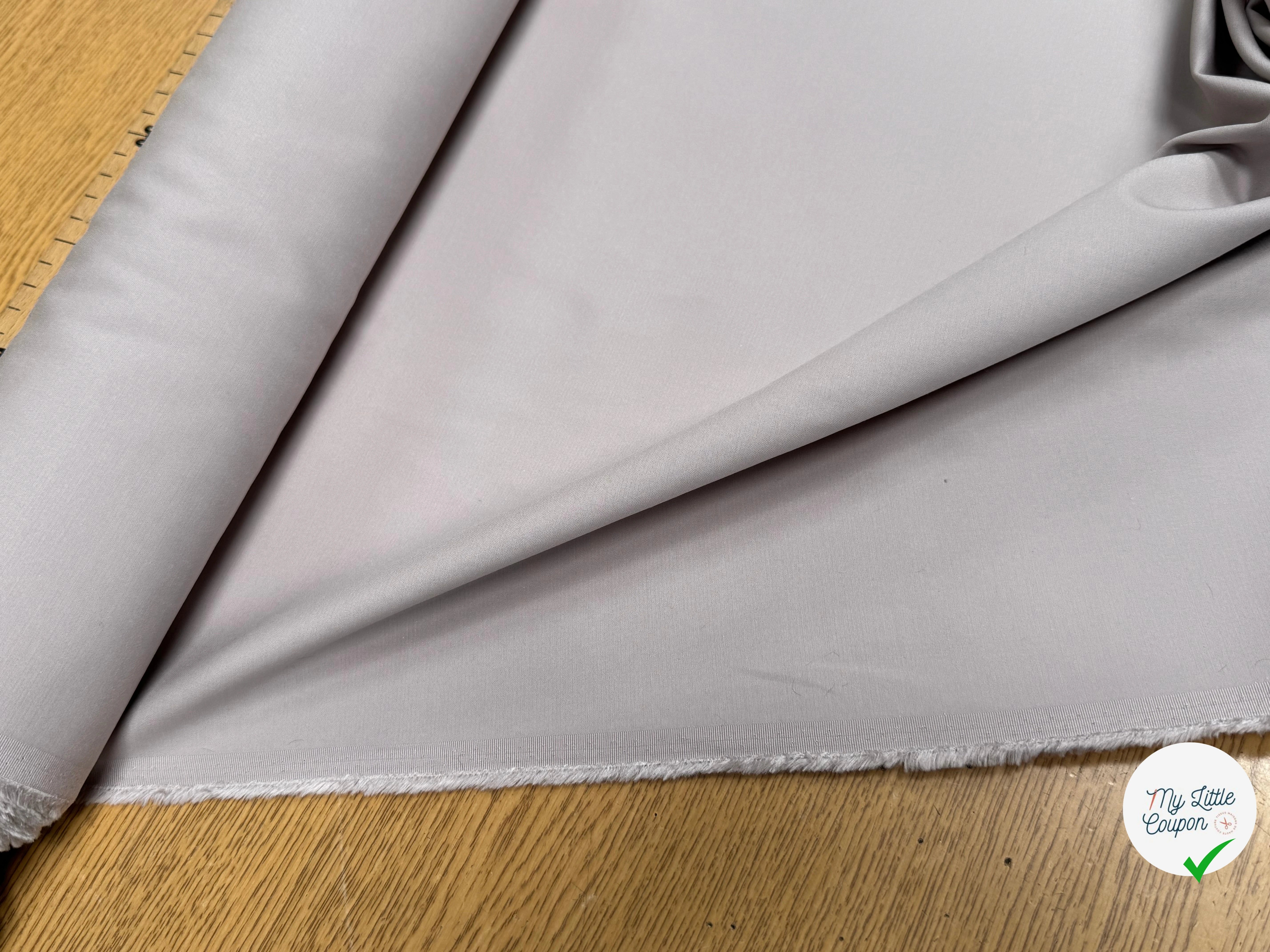 SATIN DE COTON LOURD CAFÉ LATÉ QUALITÉ COUTURE STRETCH - My Little Coupon