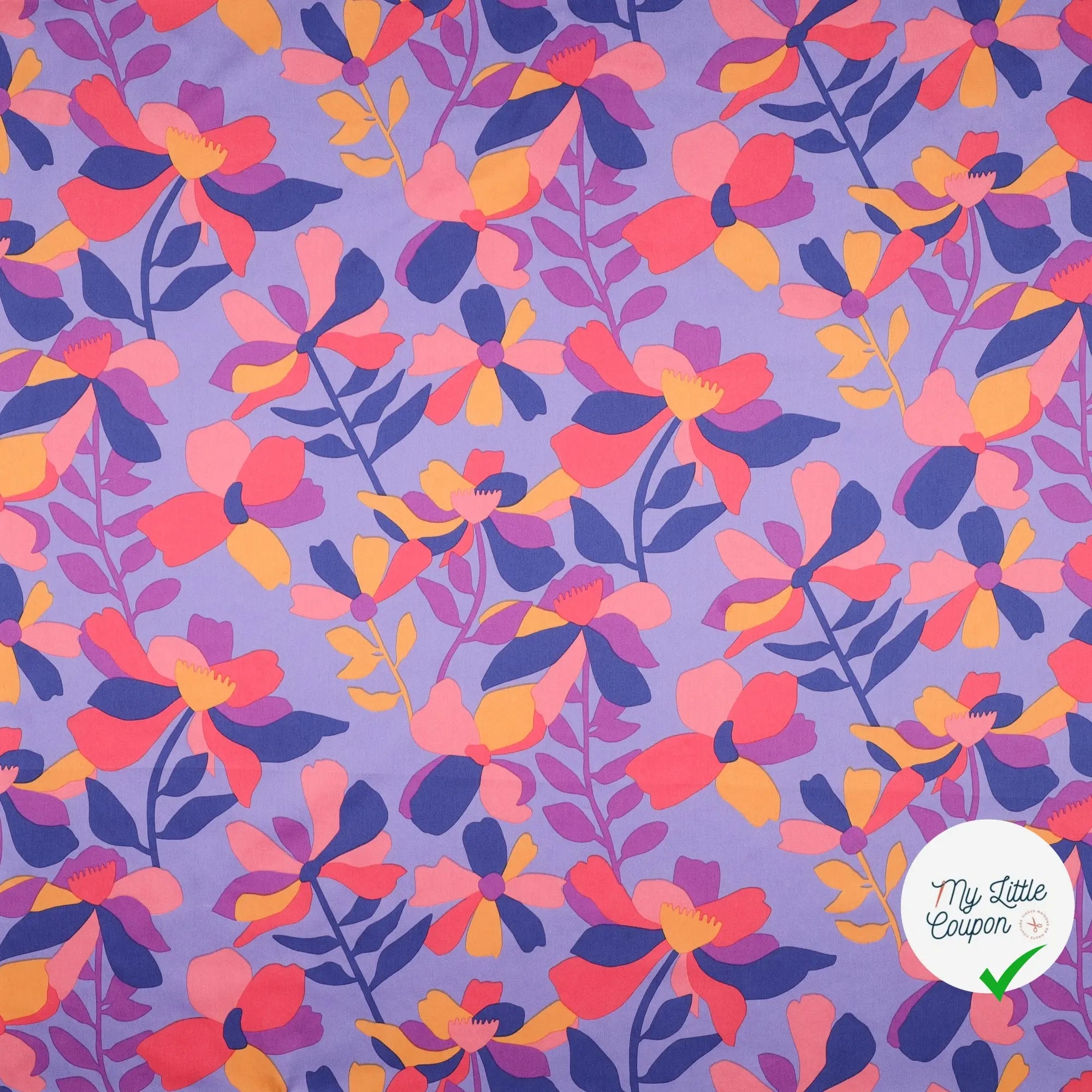 SATIN DE COTON MULTICOLORE - My Little Coupon