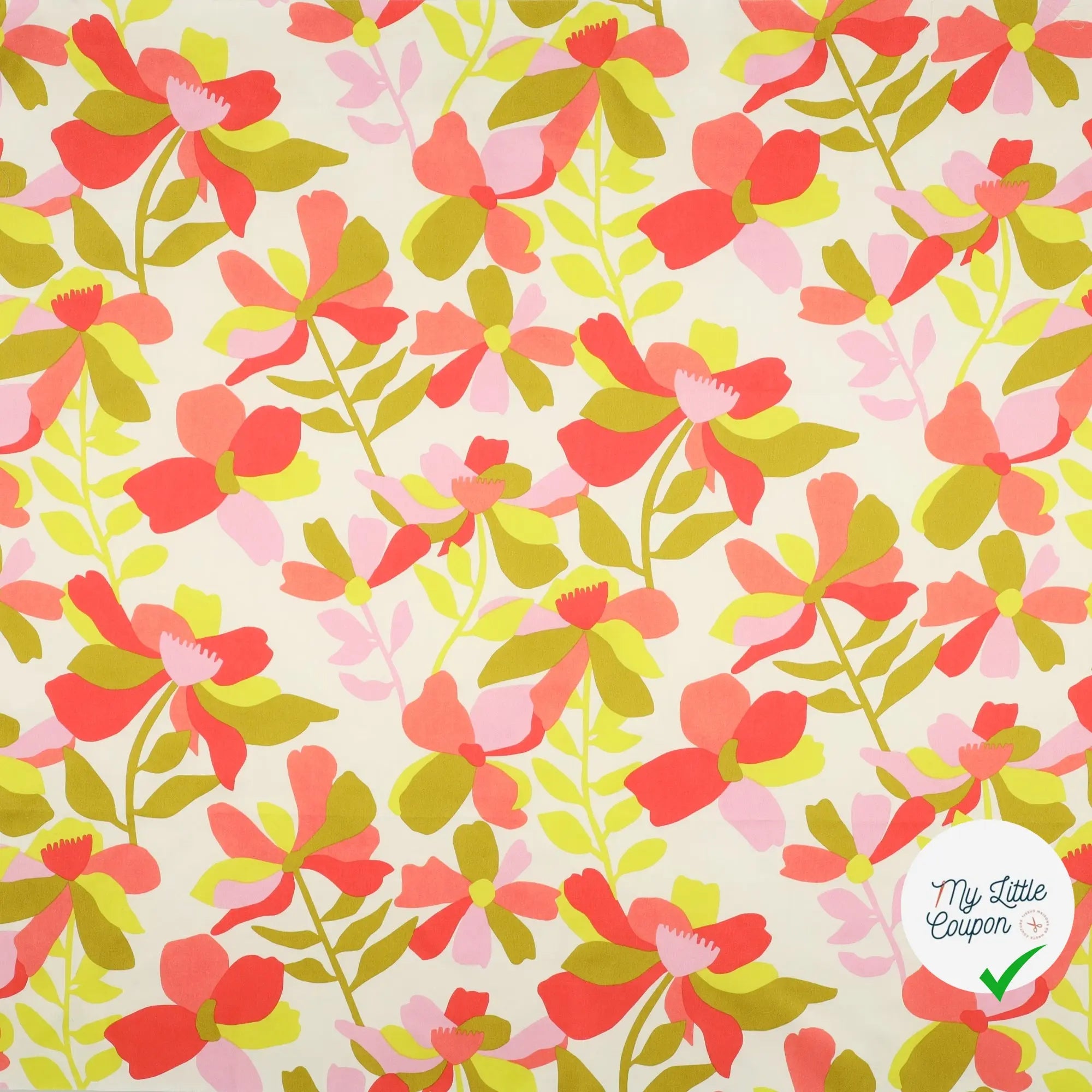 SATIN DE COTON MULTICOLORE - My Little Coupon