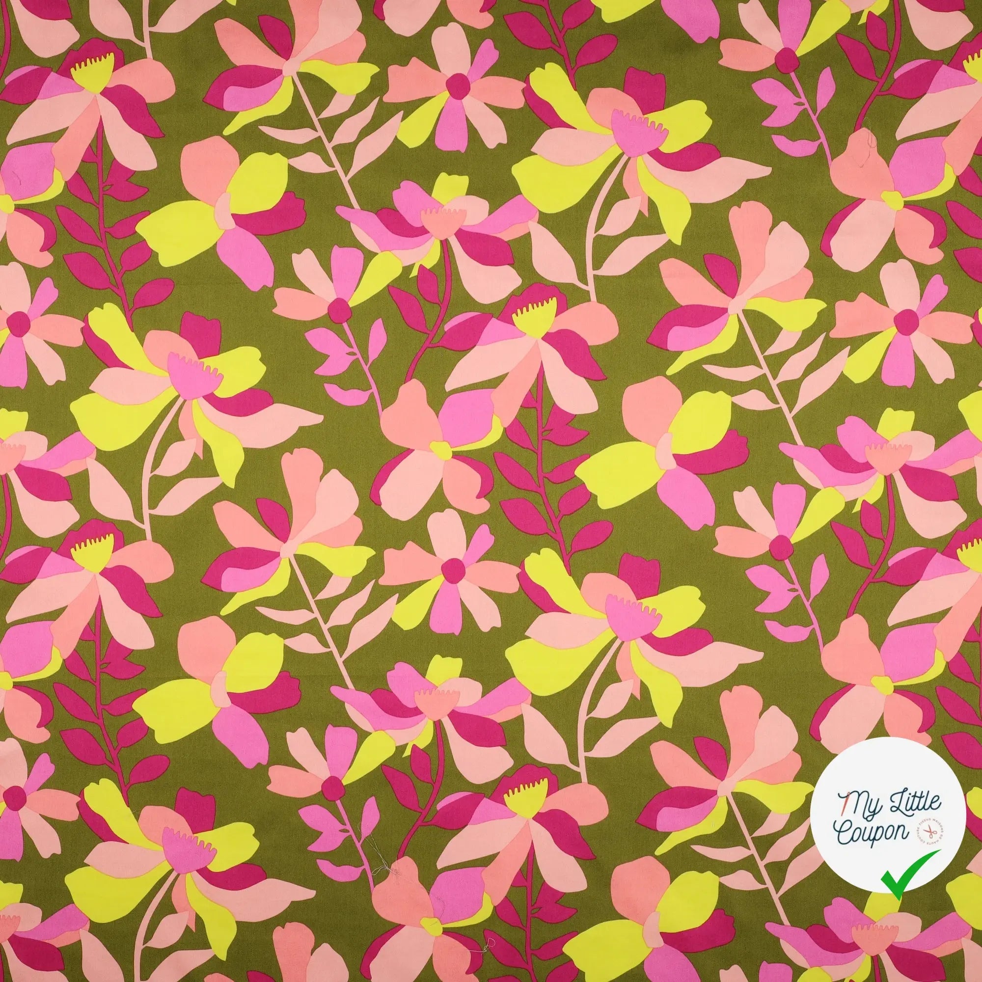 SATIN DE COTON MULTICOLORE - My Little Coupon