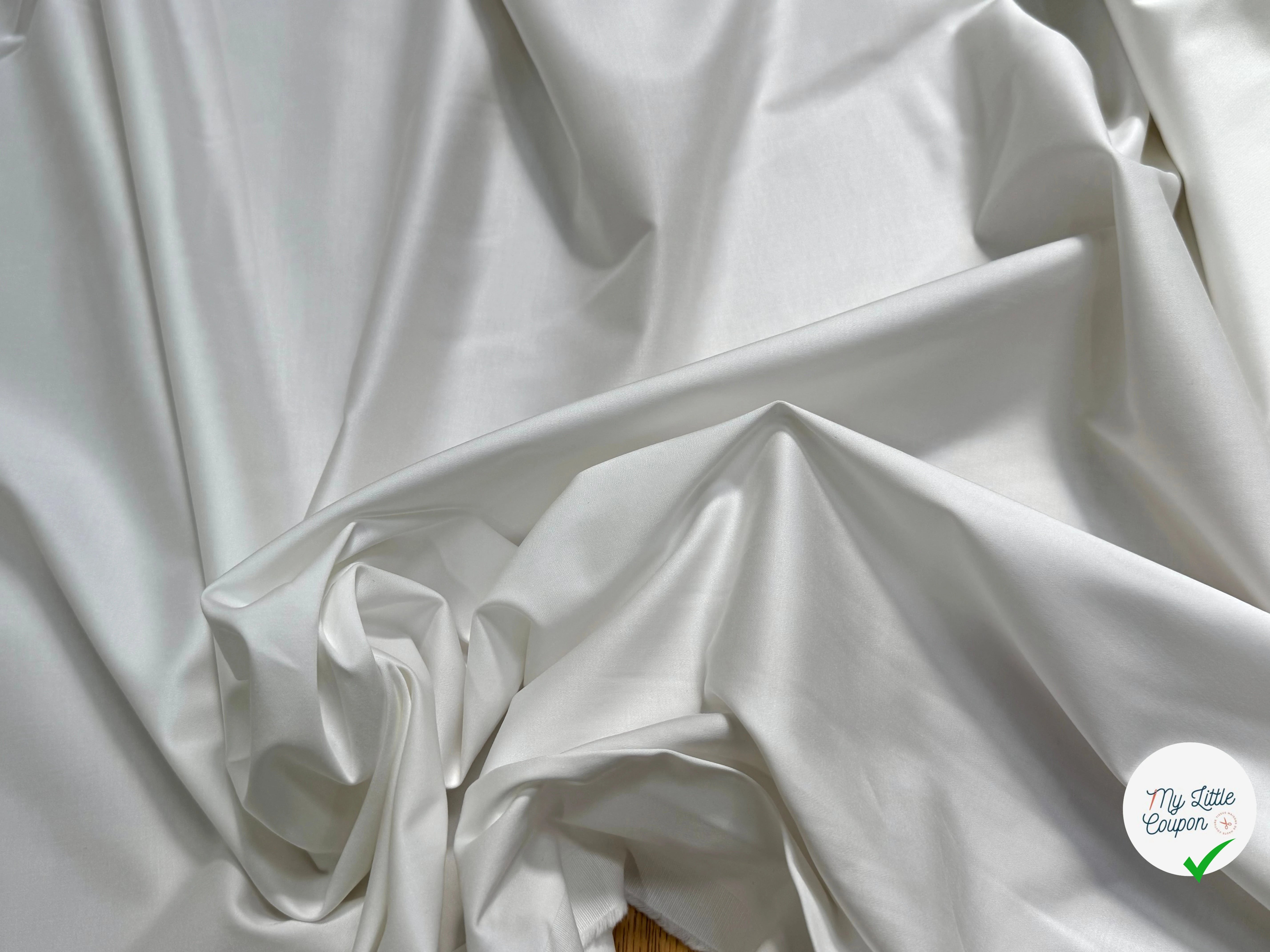 SATIN DE COTON OPTIQUE 5% ÉLASTHANNE COUTURE - My Little Coupon