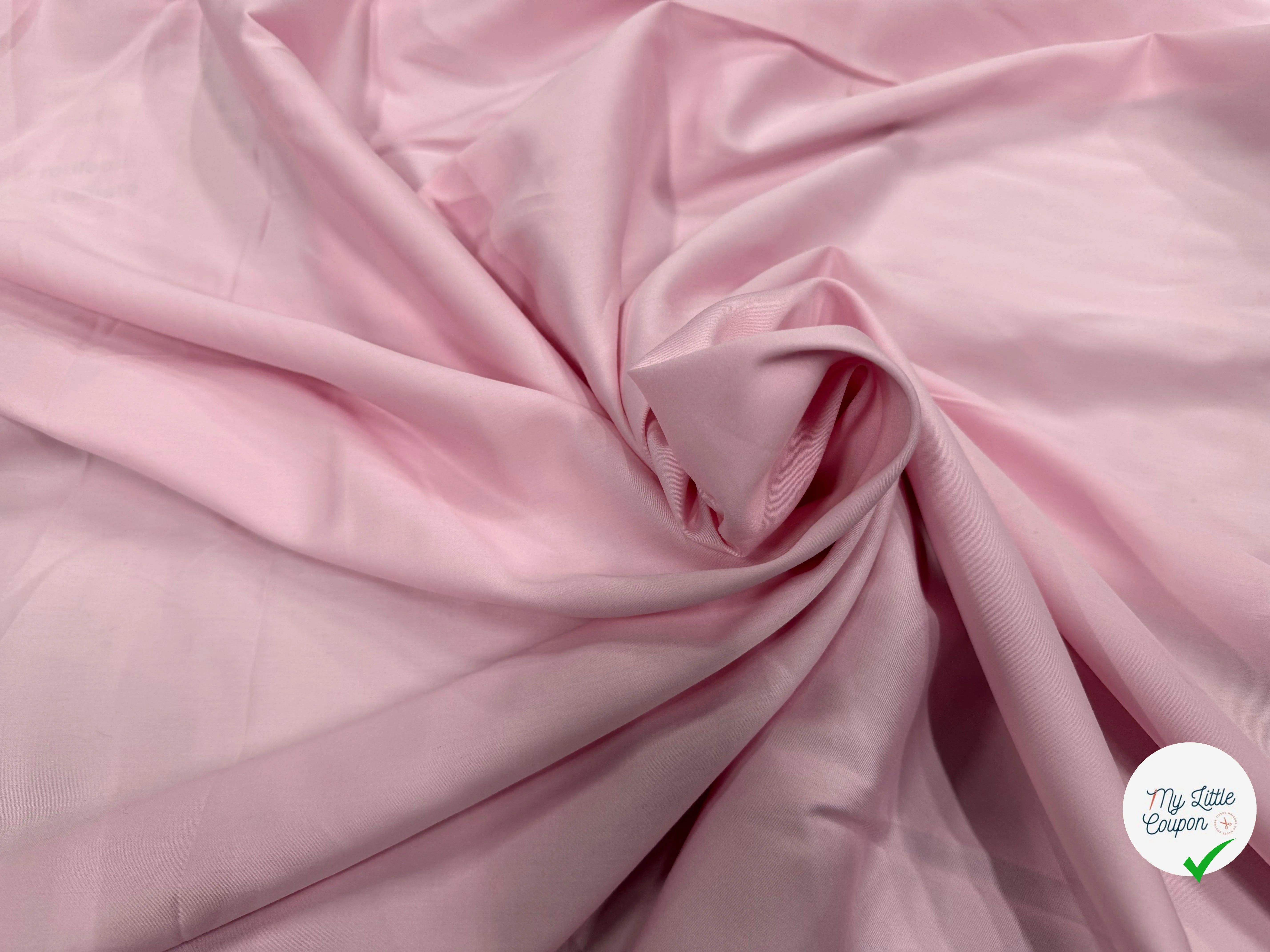 SATIN DE COTON ROSE BÉBÉ - My Little Coupon