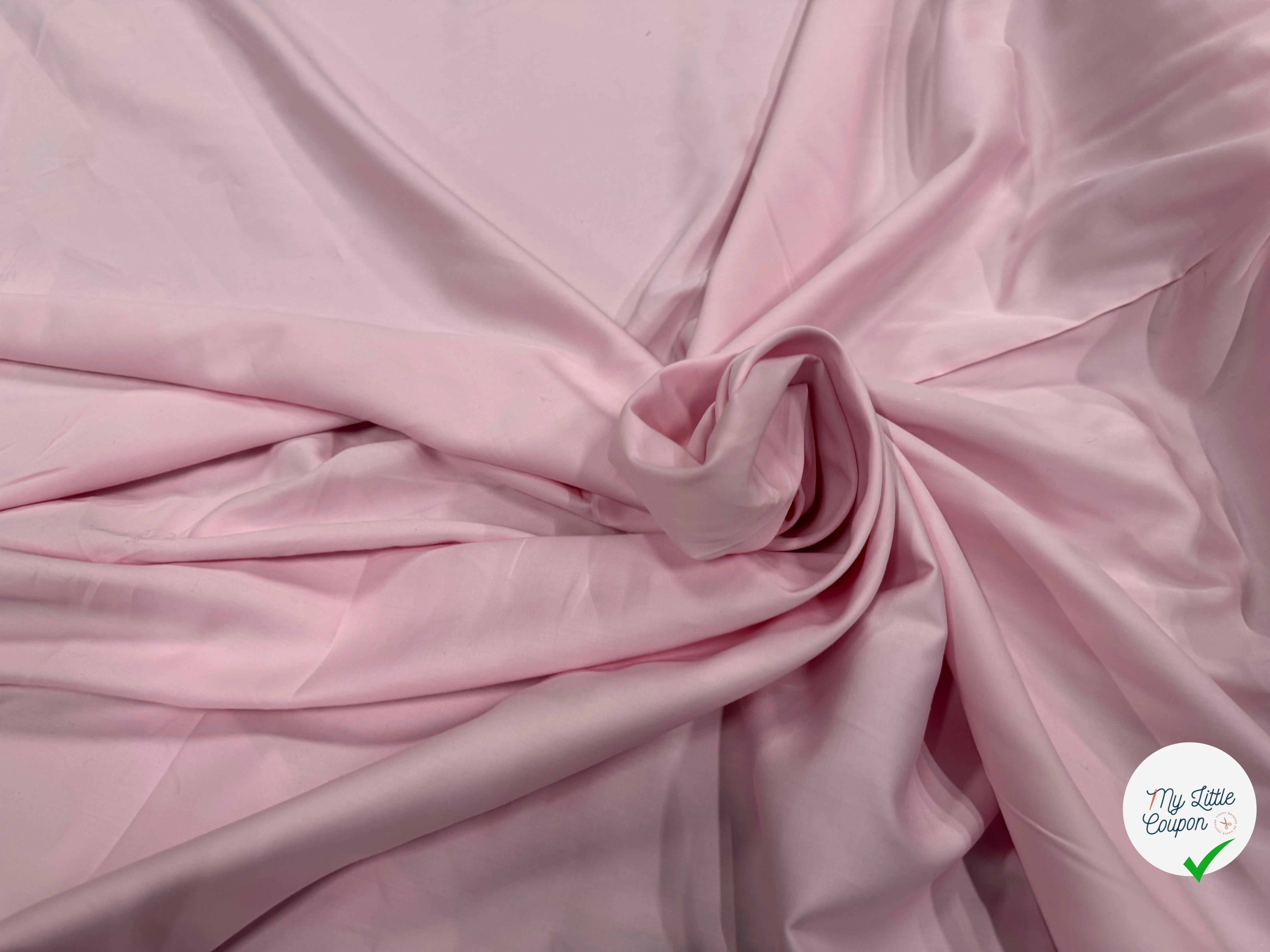SATIN DE COTON ROSE BÉBÉ - My Little Coupon