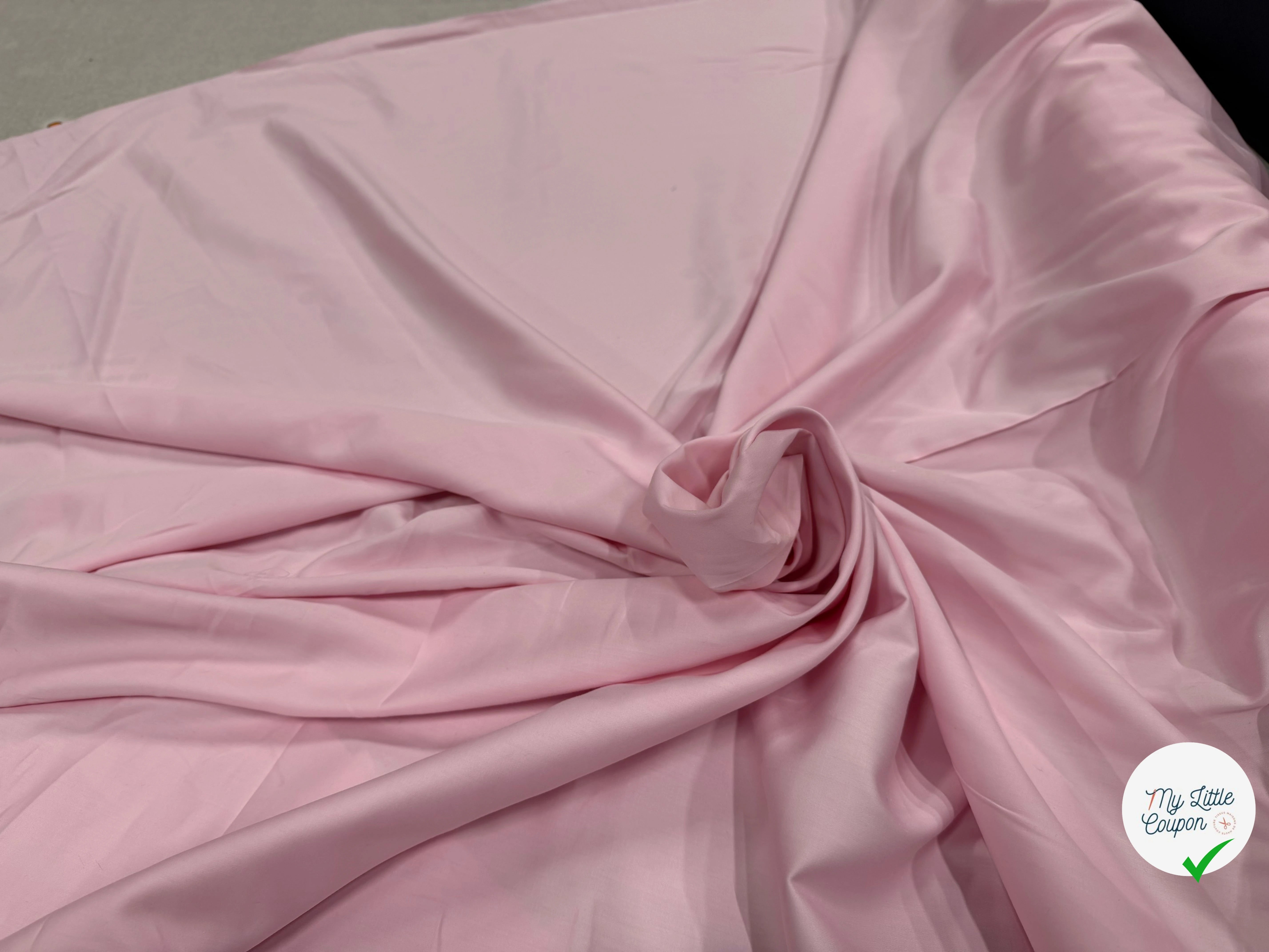 SATIN DE COTON ROSE BÉBÉ - My Little Coupon