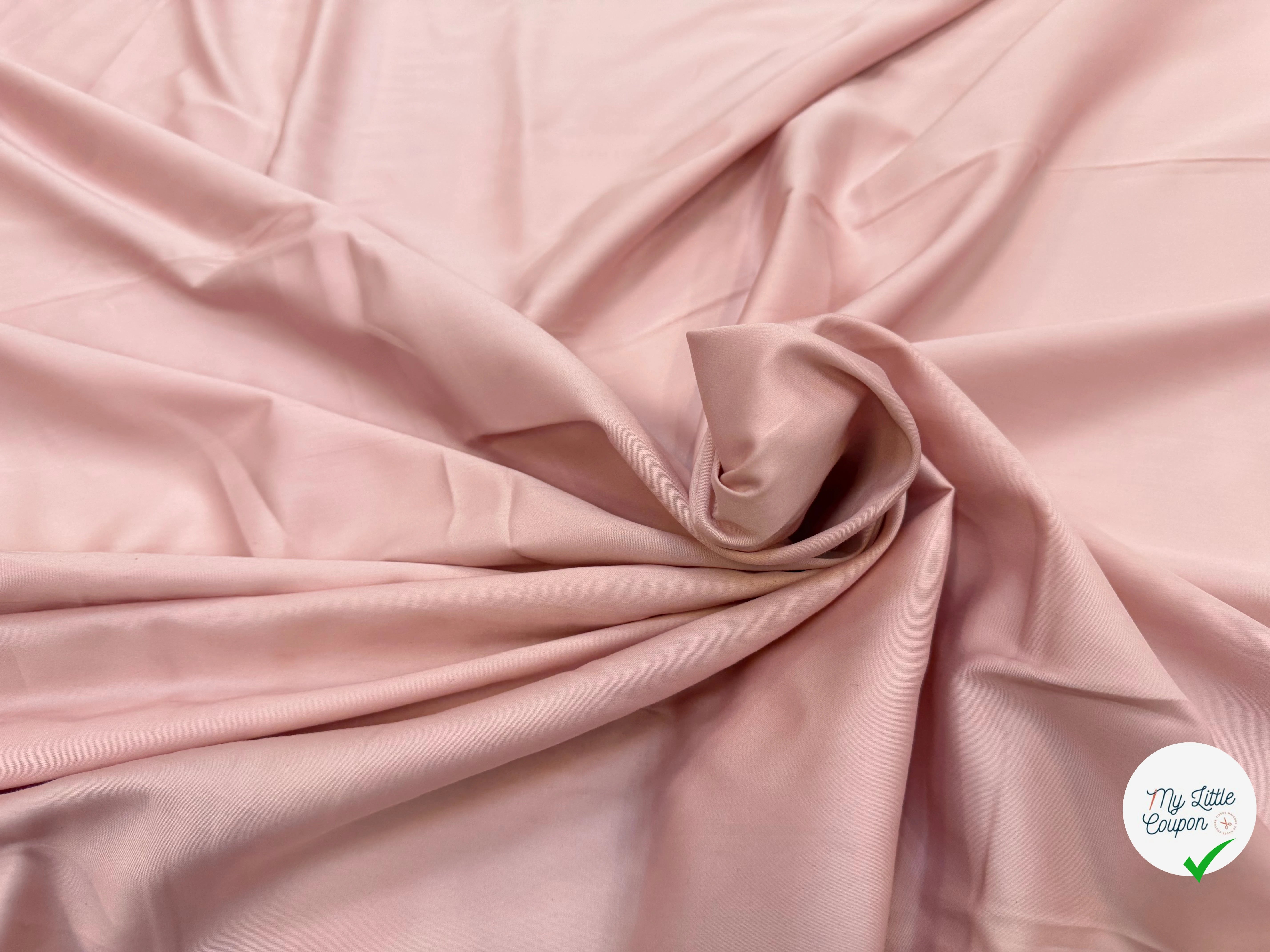 SATIN DE COTON ROSE BLUSH - My Little Coupon