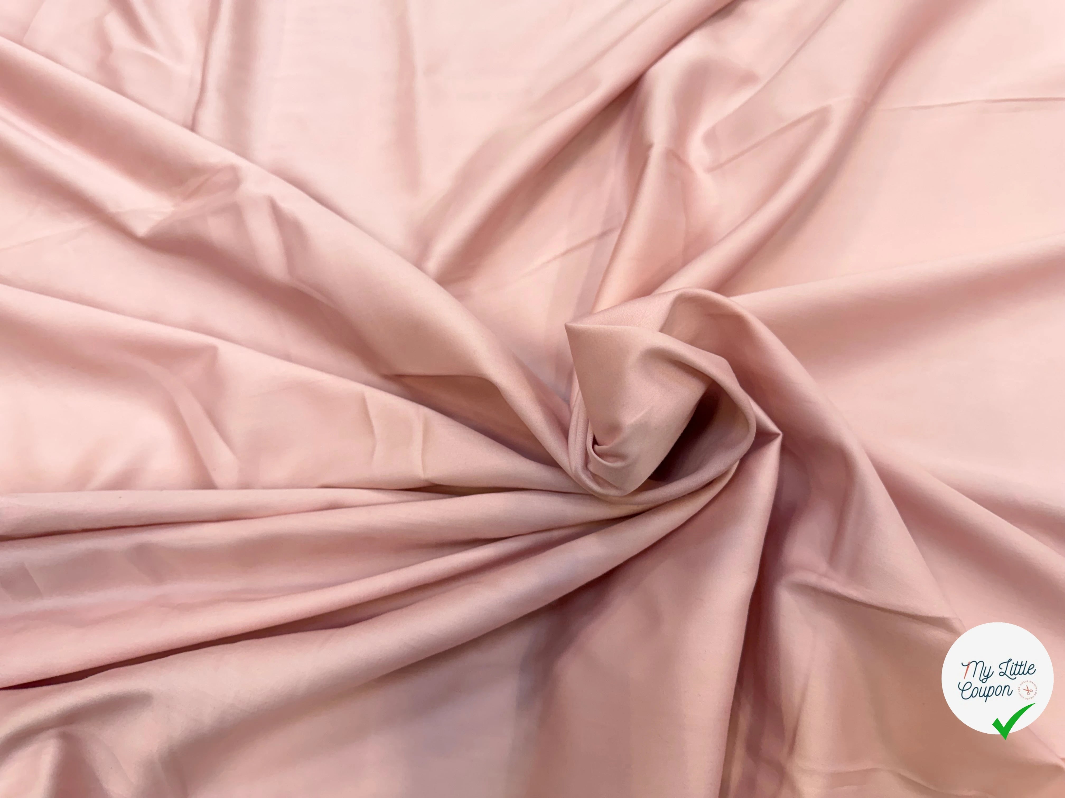 SATIN DE COTON ROSE BLUSH - My Little Coupon