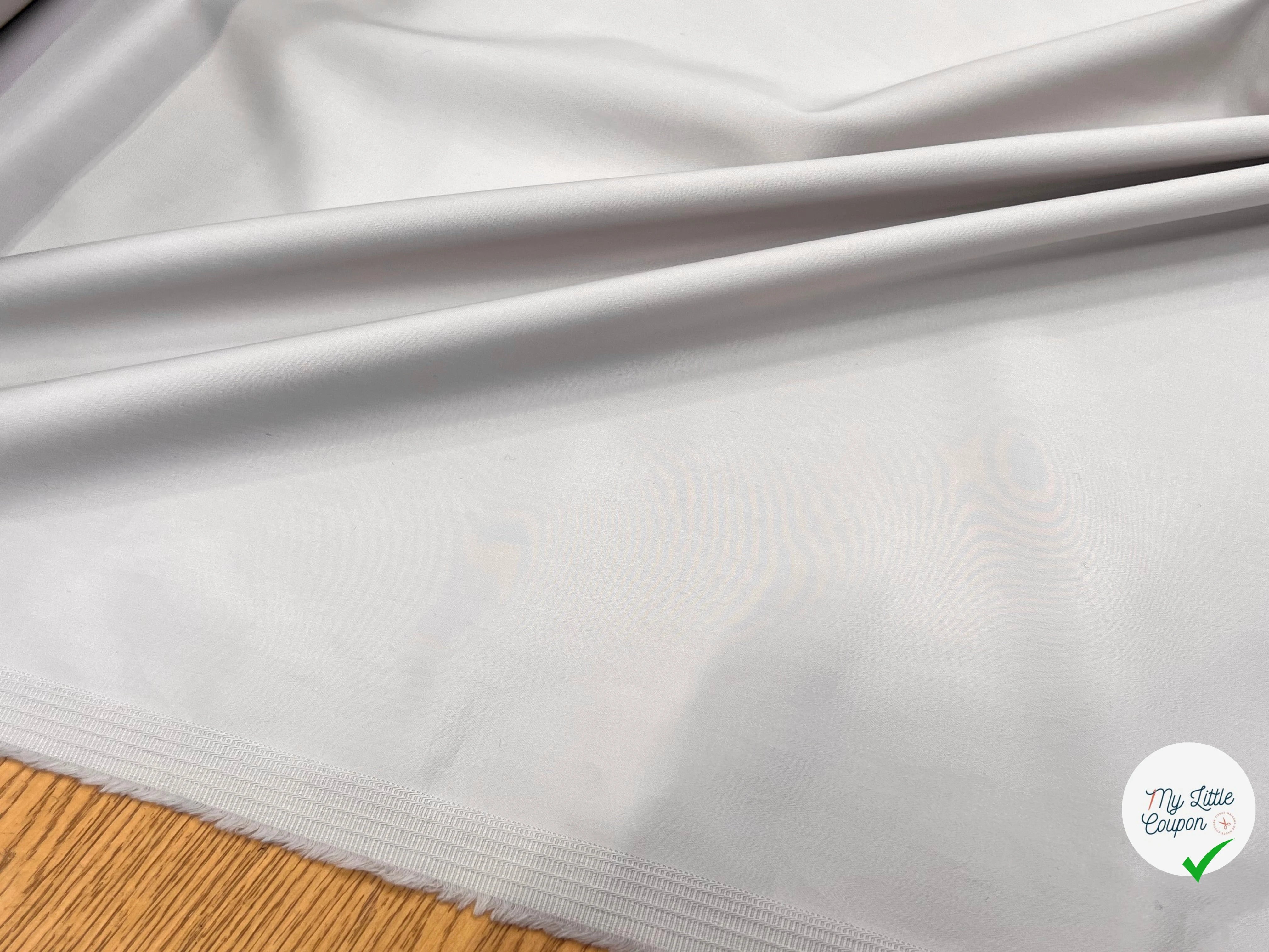 SATIN DE COTON STRETCH BEIGE CAFÉ AU LAIT - My Little Coupon