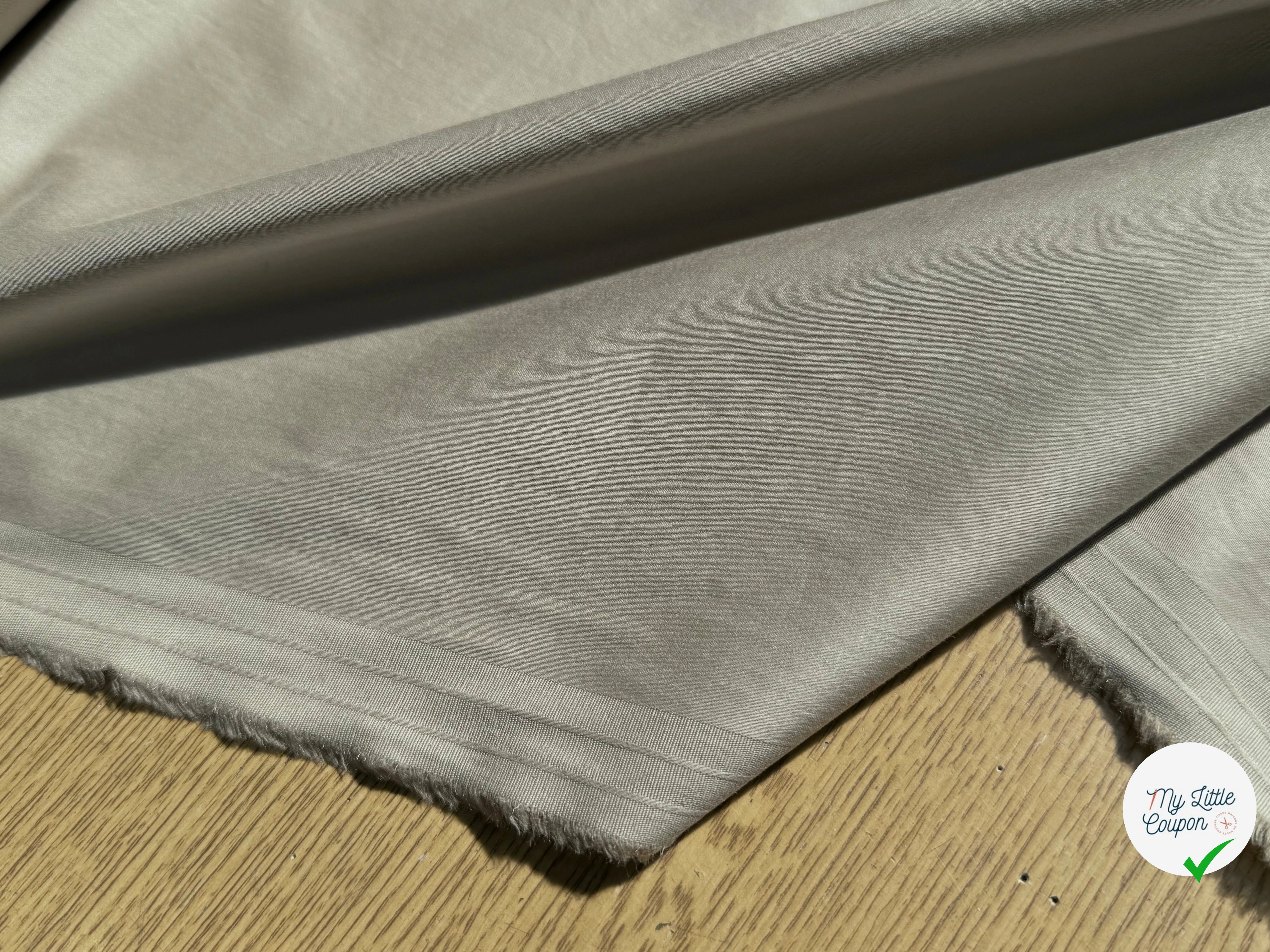 SATIN DE COTON STRETCH BEIGE SUBLIME - My Little Coupon