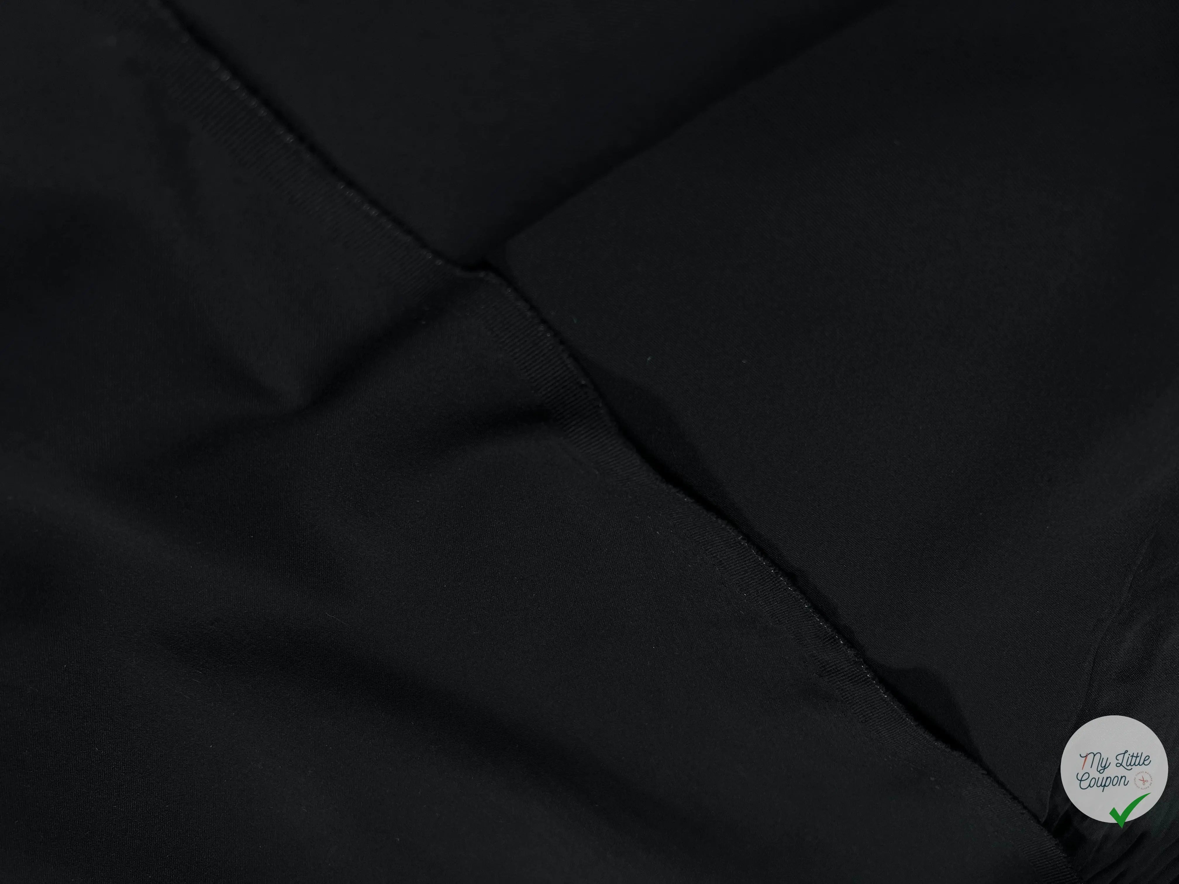 SATIN DE COTON STRETCH NOIR COUTURE - coupon de 3 mètres - My Little Coupon - tissu - coudre