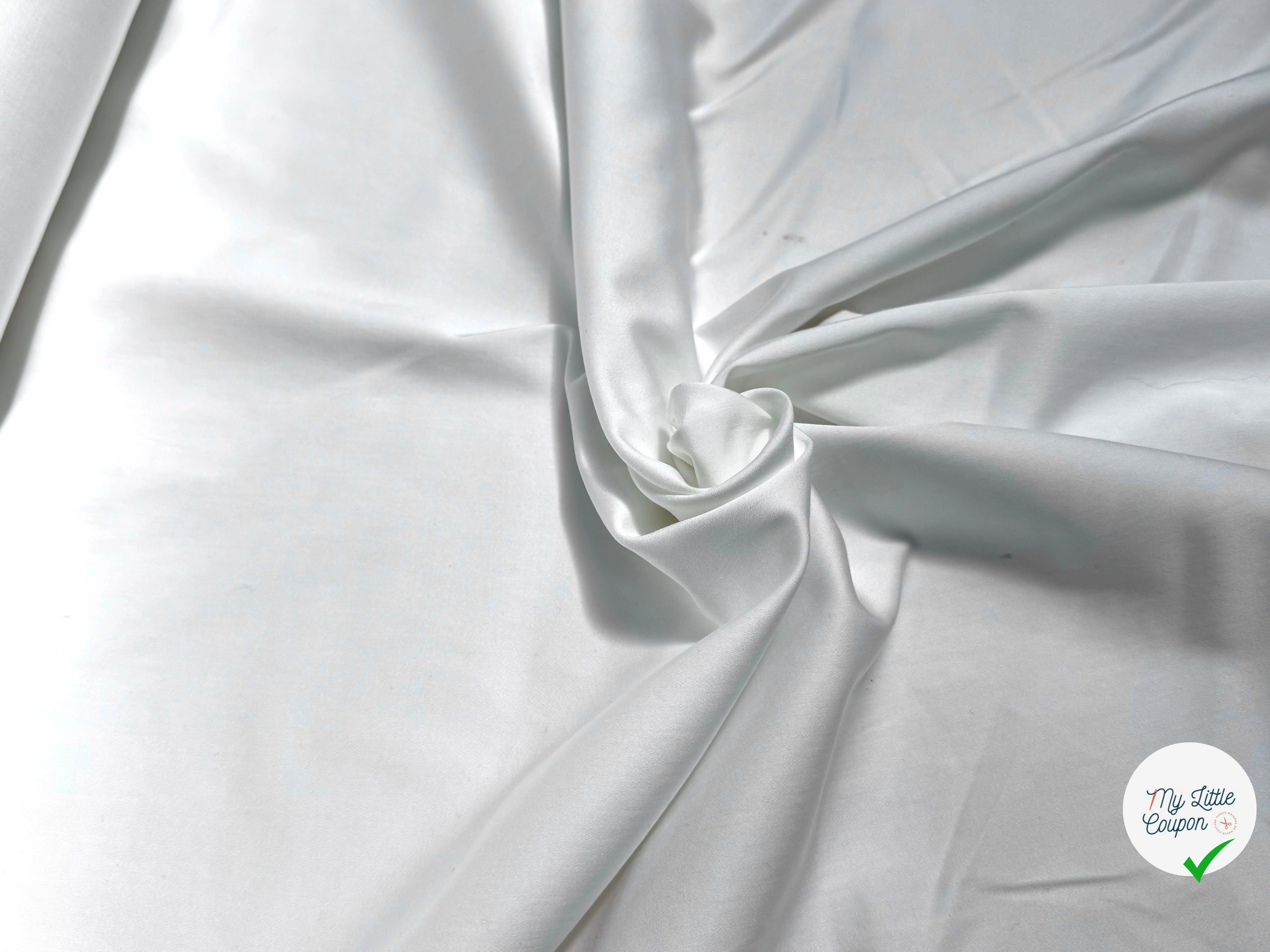 SATIN DE COTON TRÈS BELLE TENUE OPTIQUE STRETCH - My Little Coupon