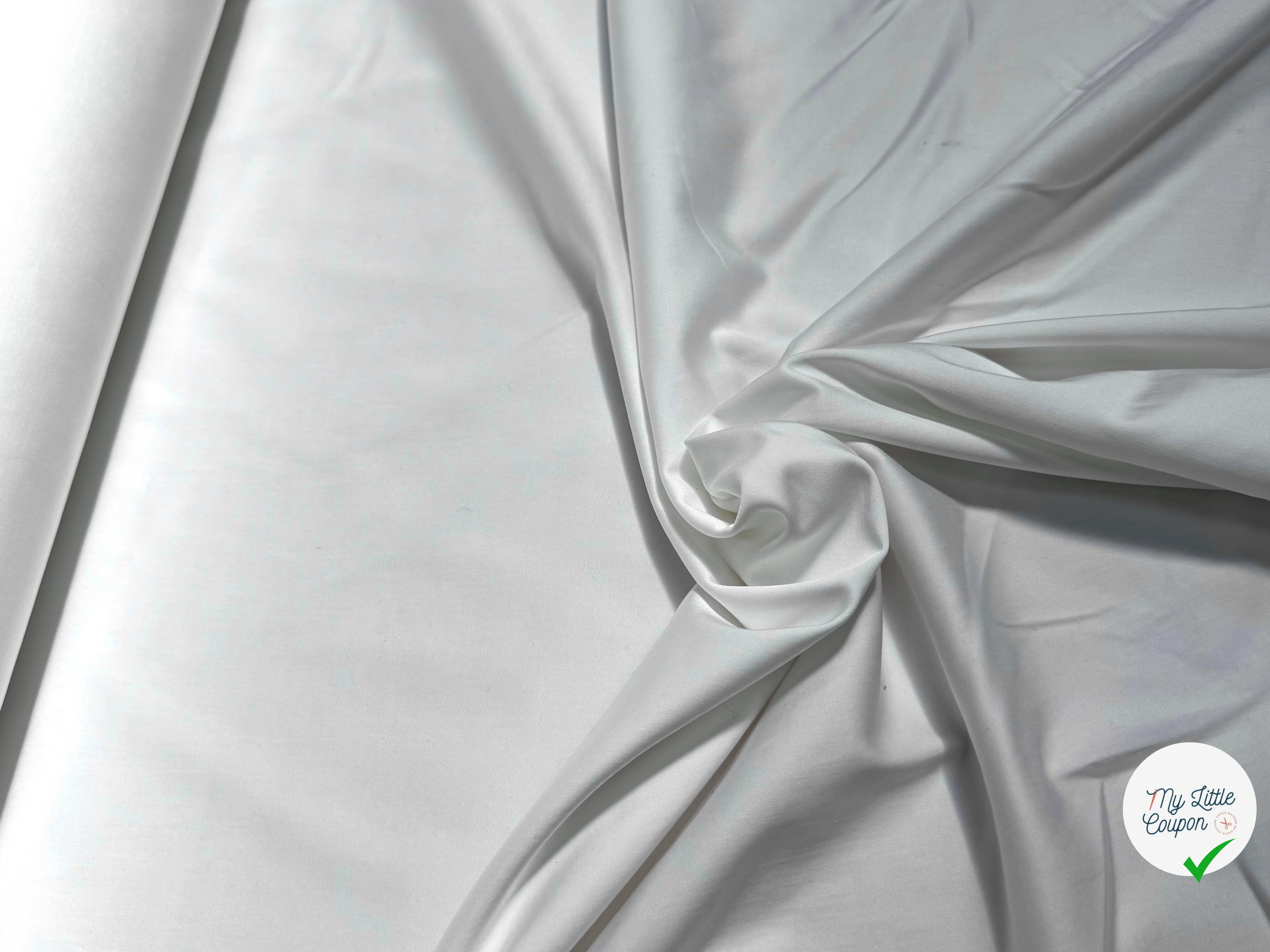 SATIN DE COTON TRÈS BELLE TENUE OPTIQUE STRETCH - My Little Coupon
