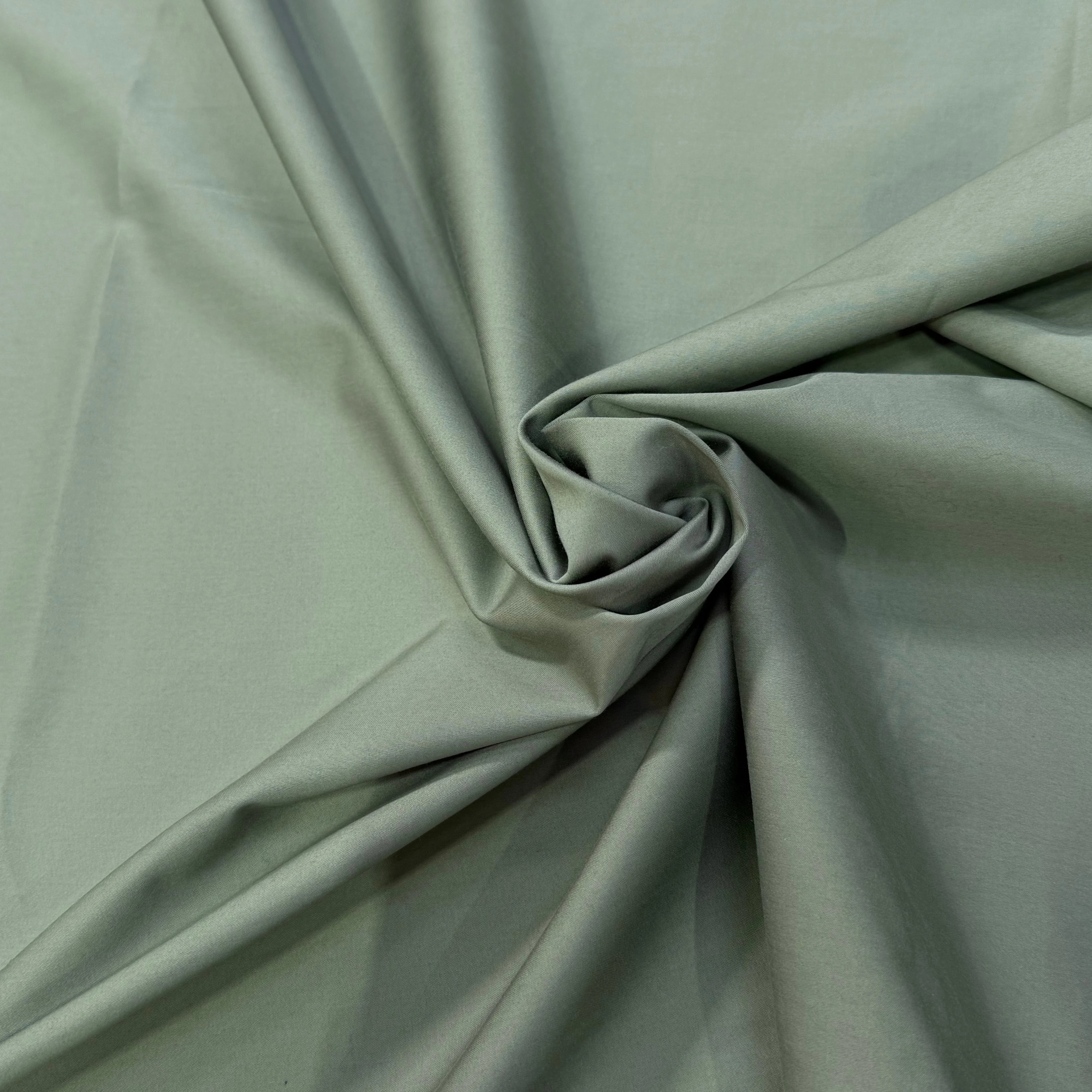 SATIN DE COTON VERT MENTHE CLAIRE STRETCH - My Little Coupon