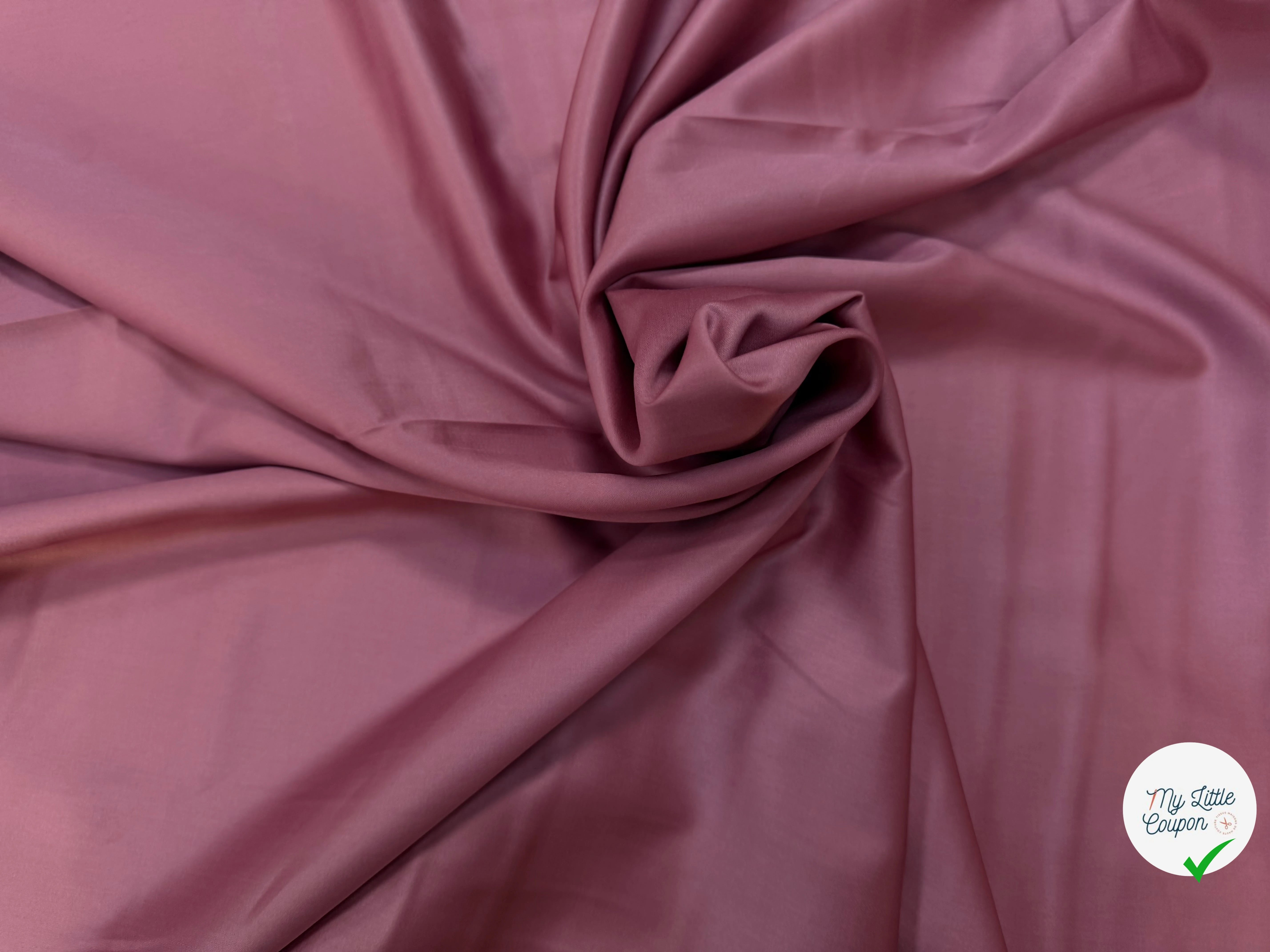SATIN DE COTON VIEUX ROSE - My Little Coupon