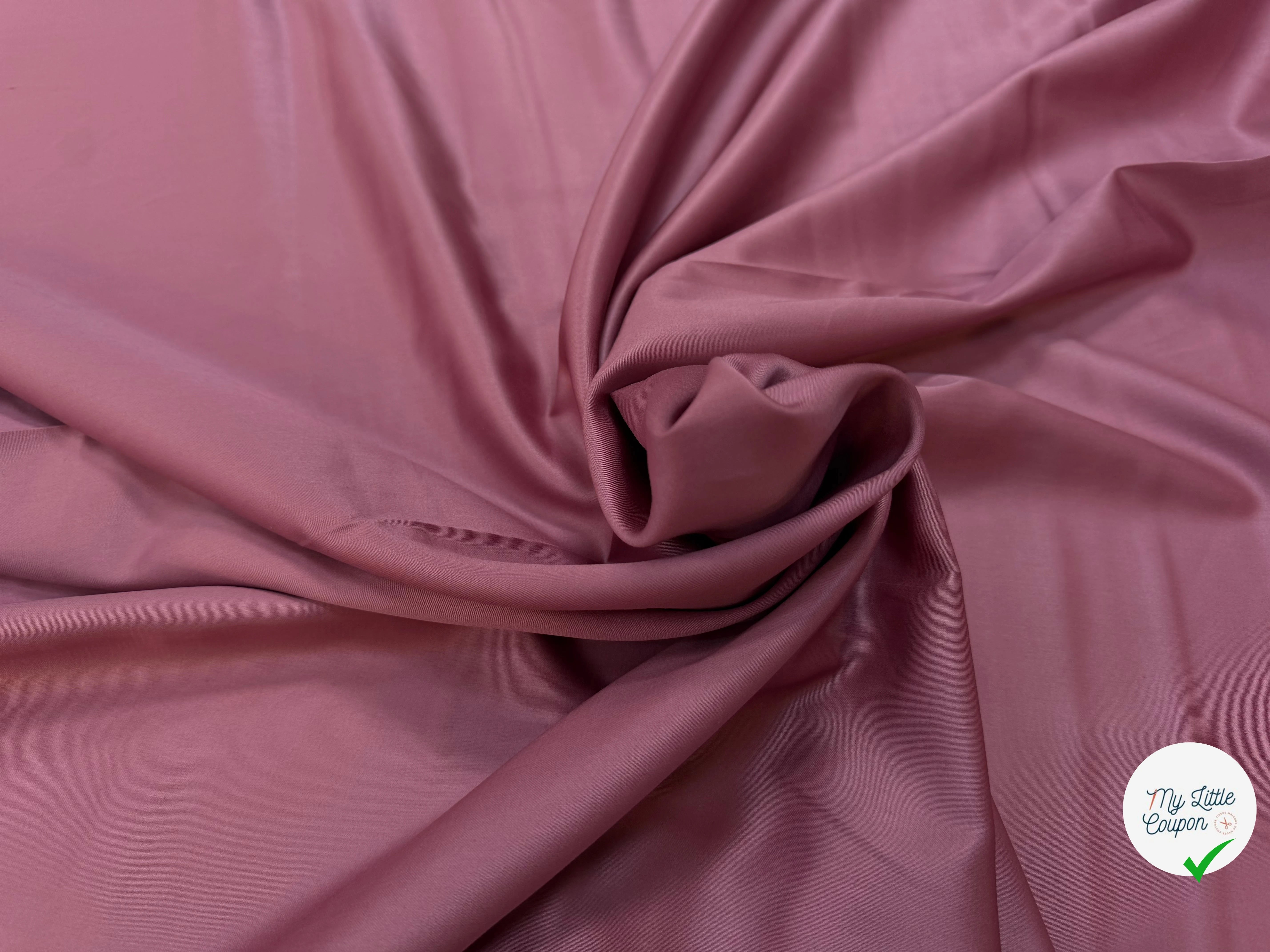 SATIN DE COTON VIEUX ROSE - My Little Coupon