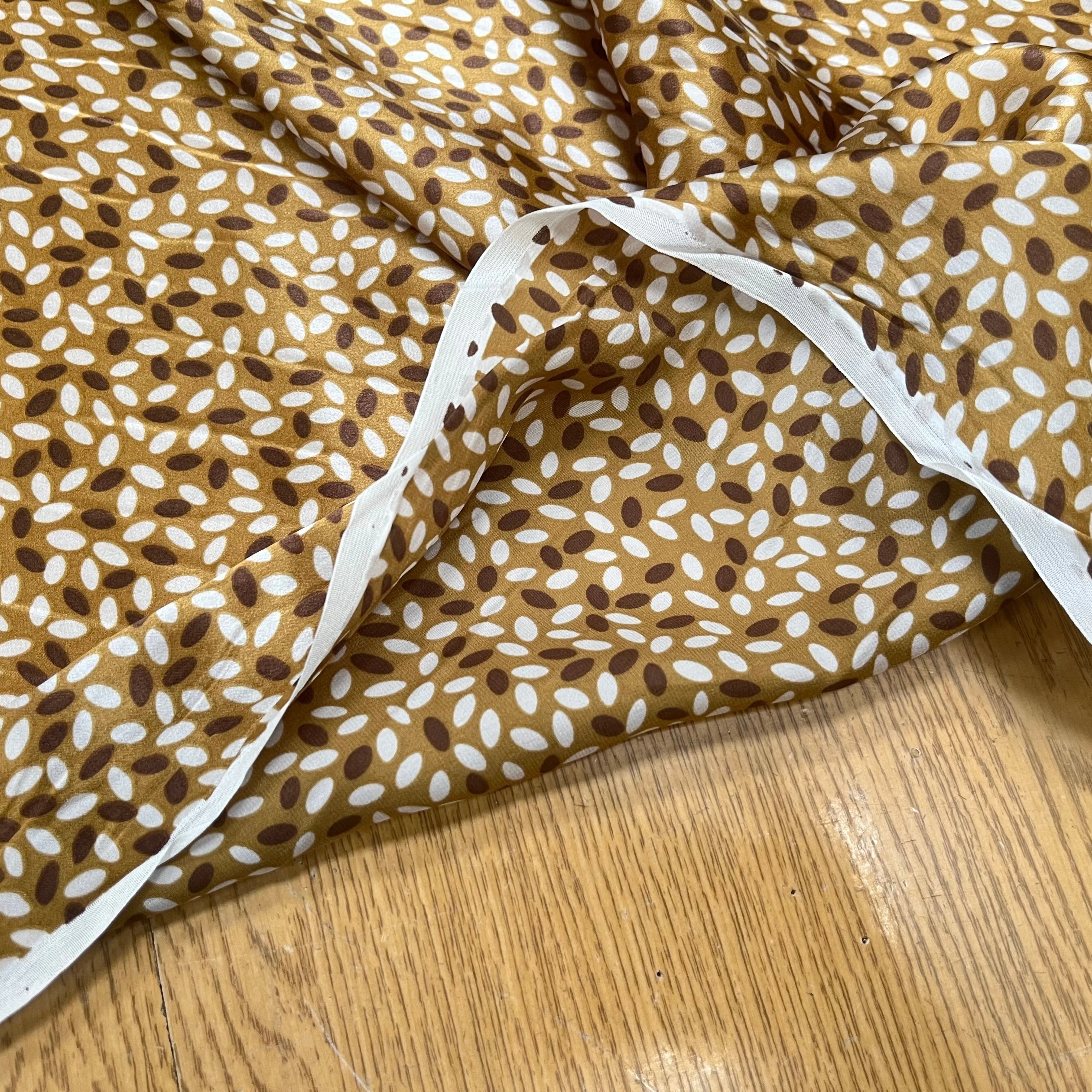 SATIN DE SOIE COTON FOND MARON 70% SOIE - My Little Coupon