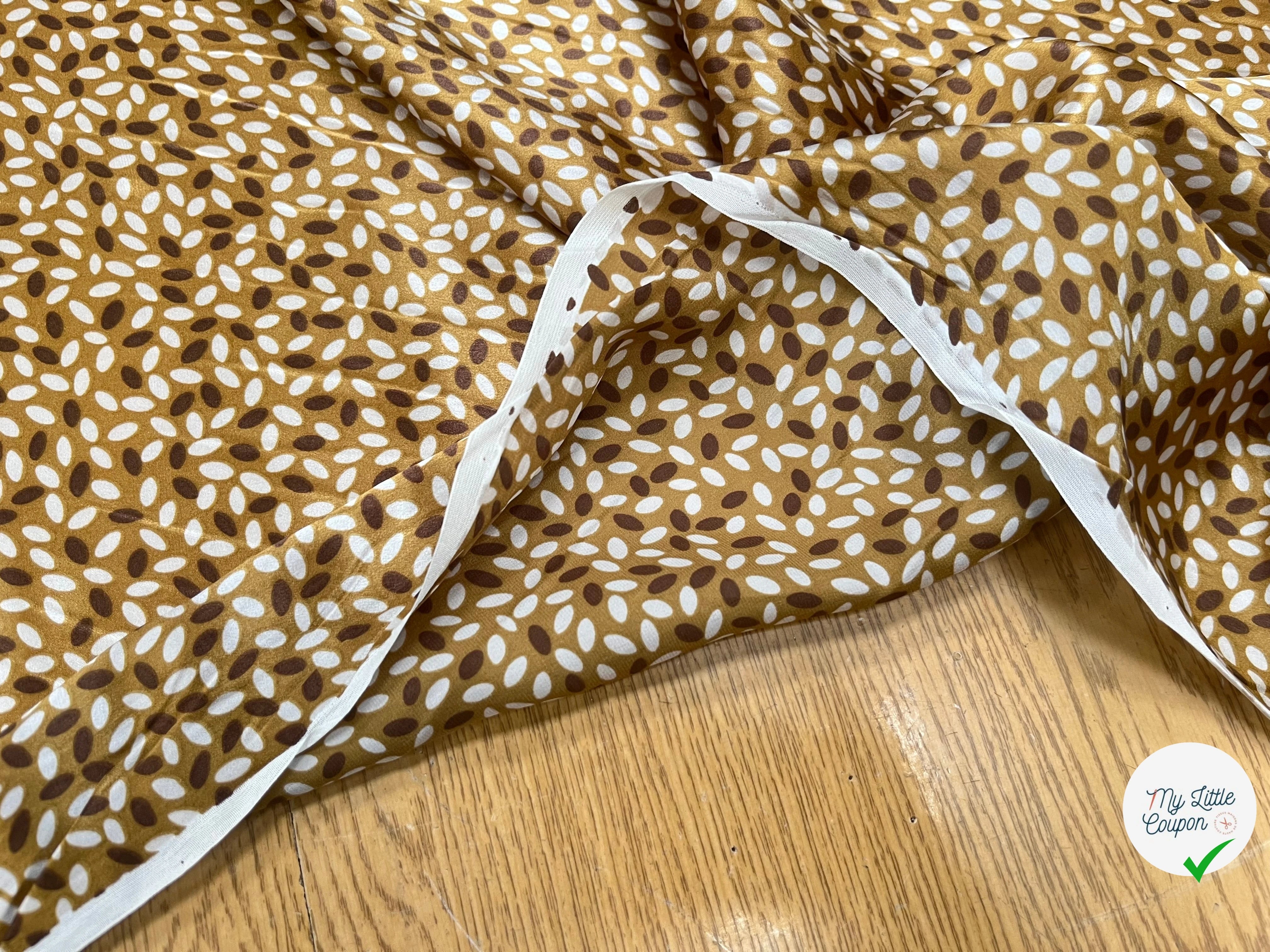 SATIN DE SOIE COTON FOND MARON 70% SOIE - My Little Coupon