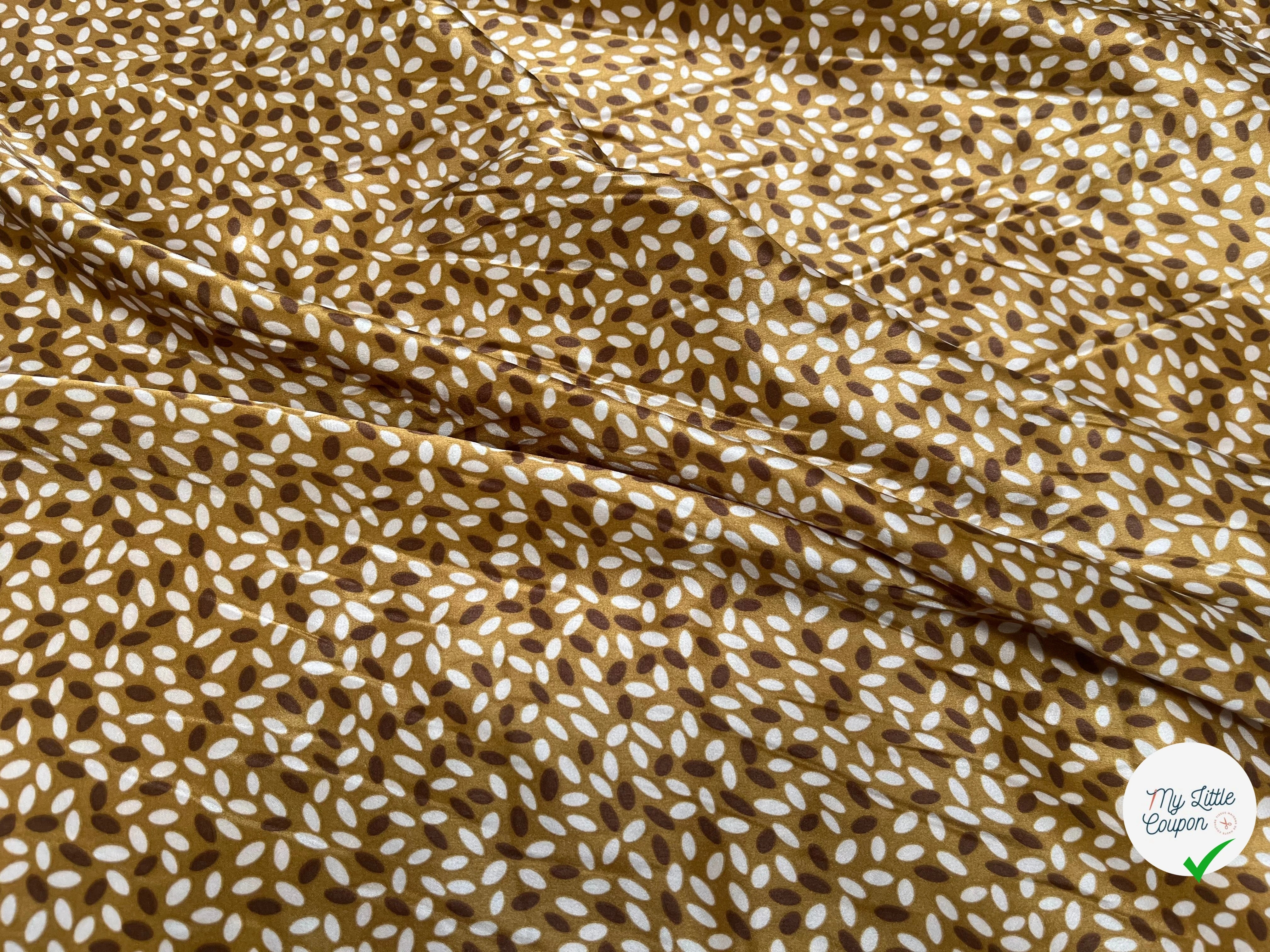 SATIN DE SOIE COTON FOND MARON 70% SOIE - My Little Coupon