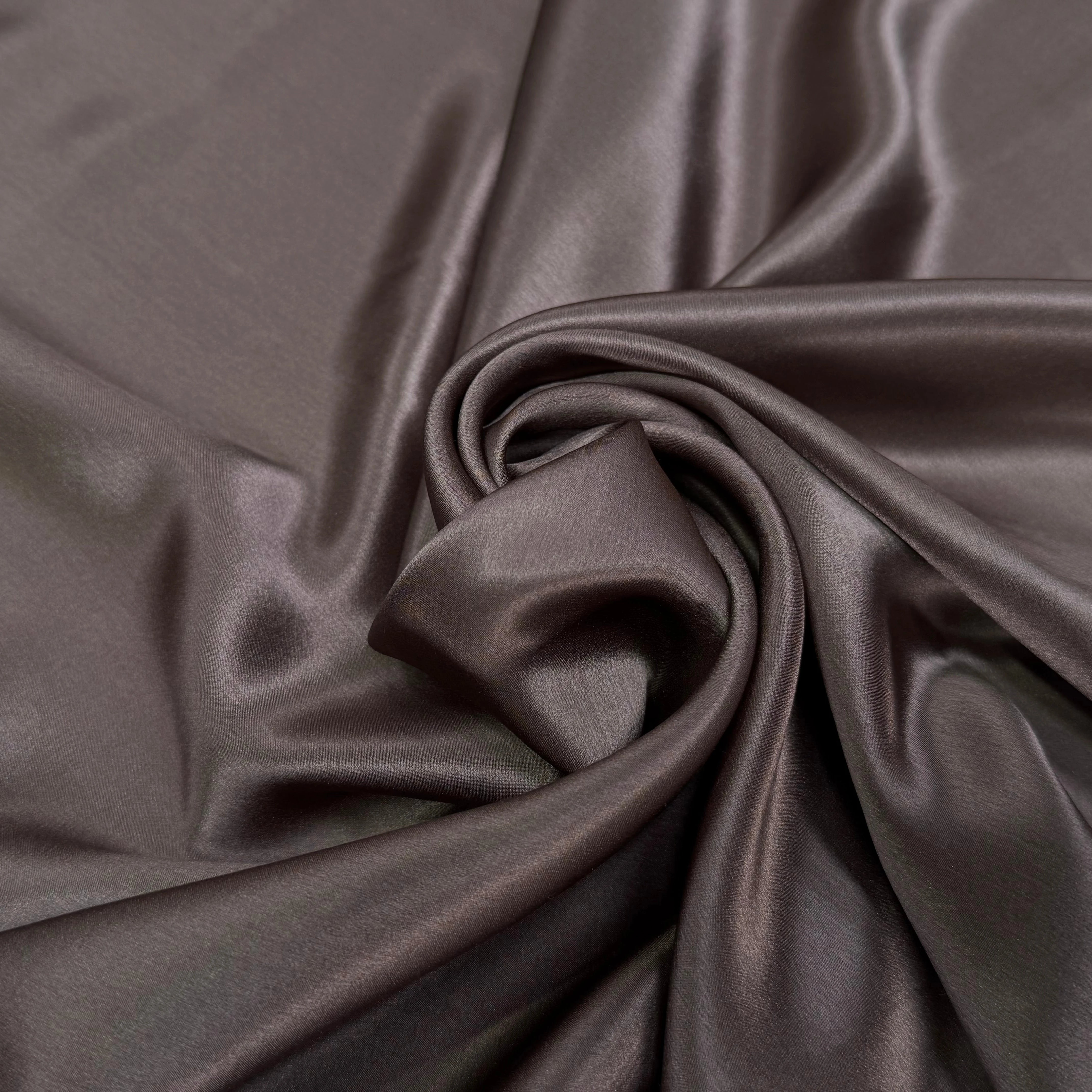 SATIN DE SOIE FLUIDE MARRON - My Little Coupon