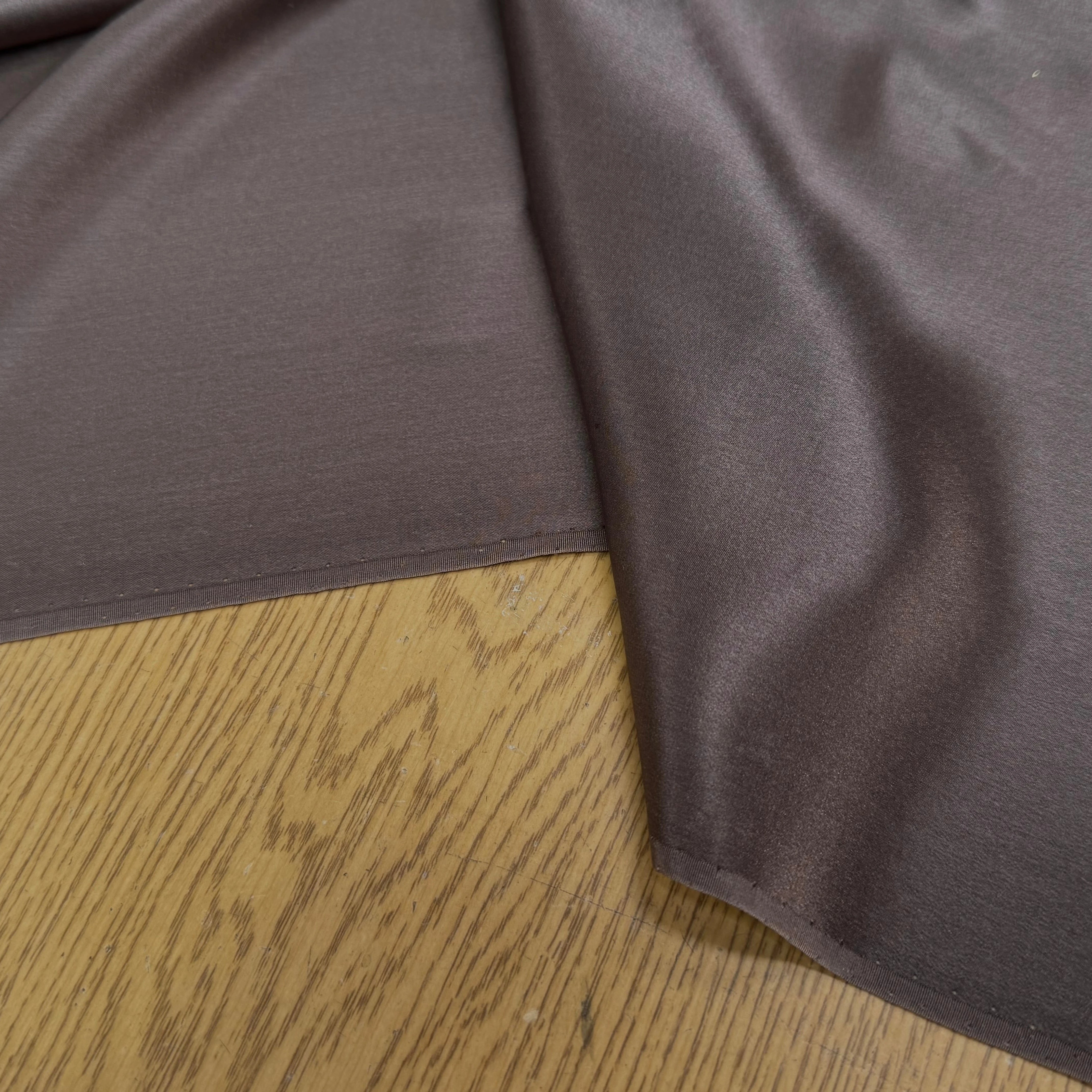 SATIN DE SOIE FLUIDE MARRON - My Little Coupon