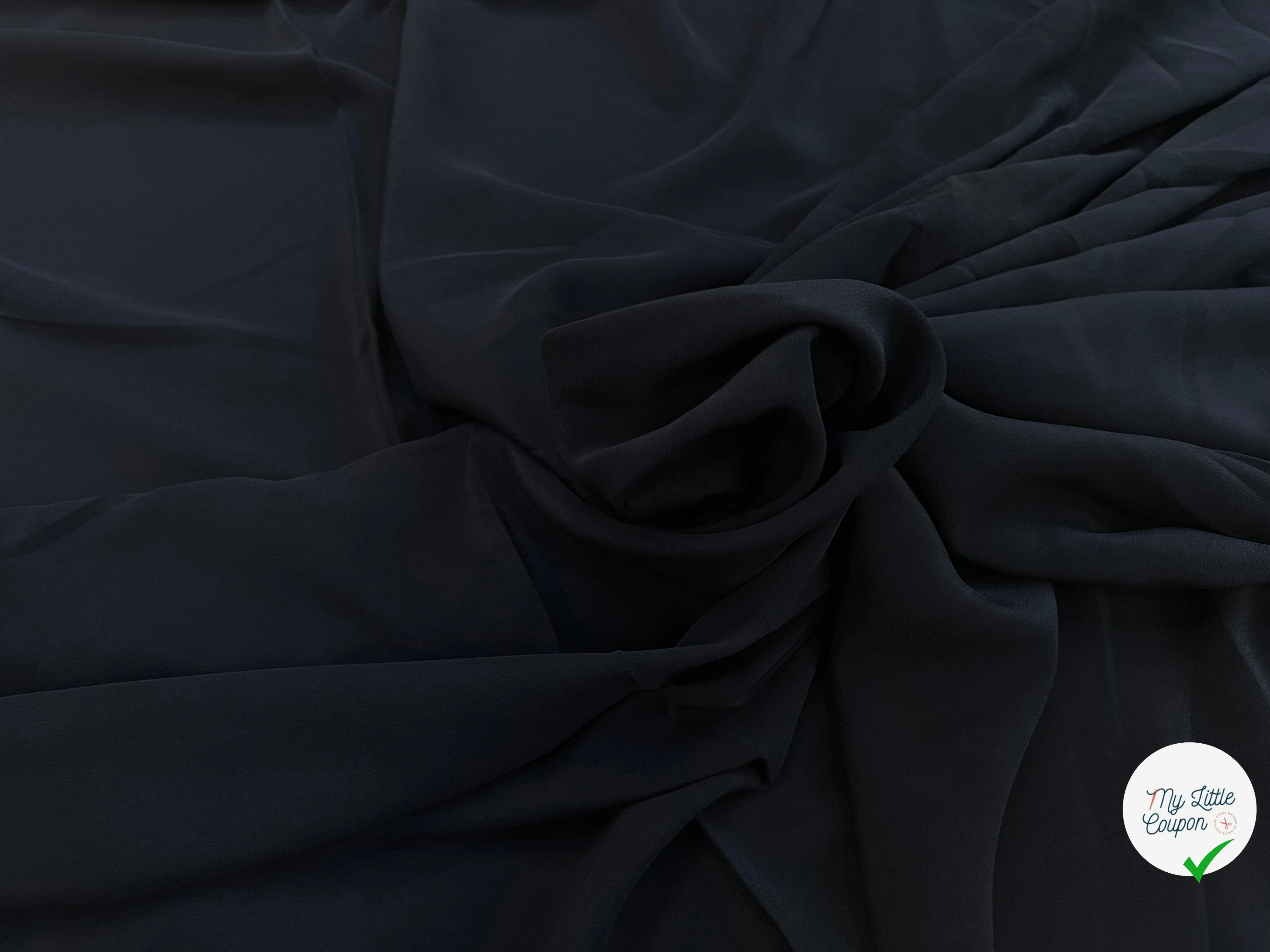 SATIN DE SOIE NOIR ITALIA - My Little Coupon
