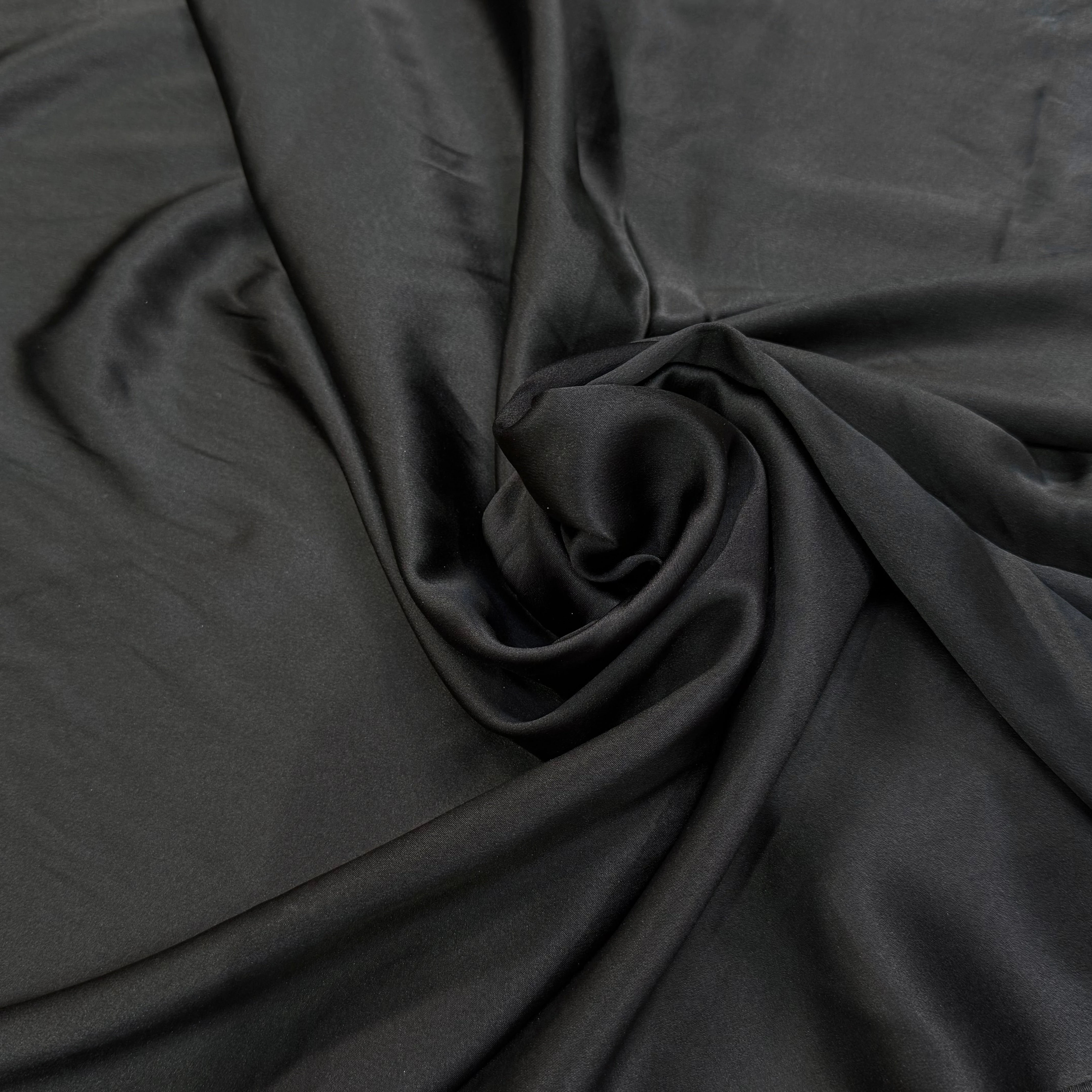 SATIN DE SOIE NOIR SOYEUX - My Little Coupon