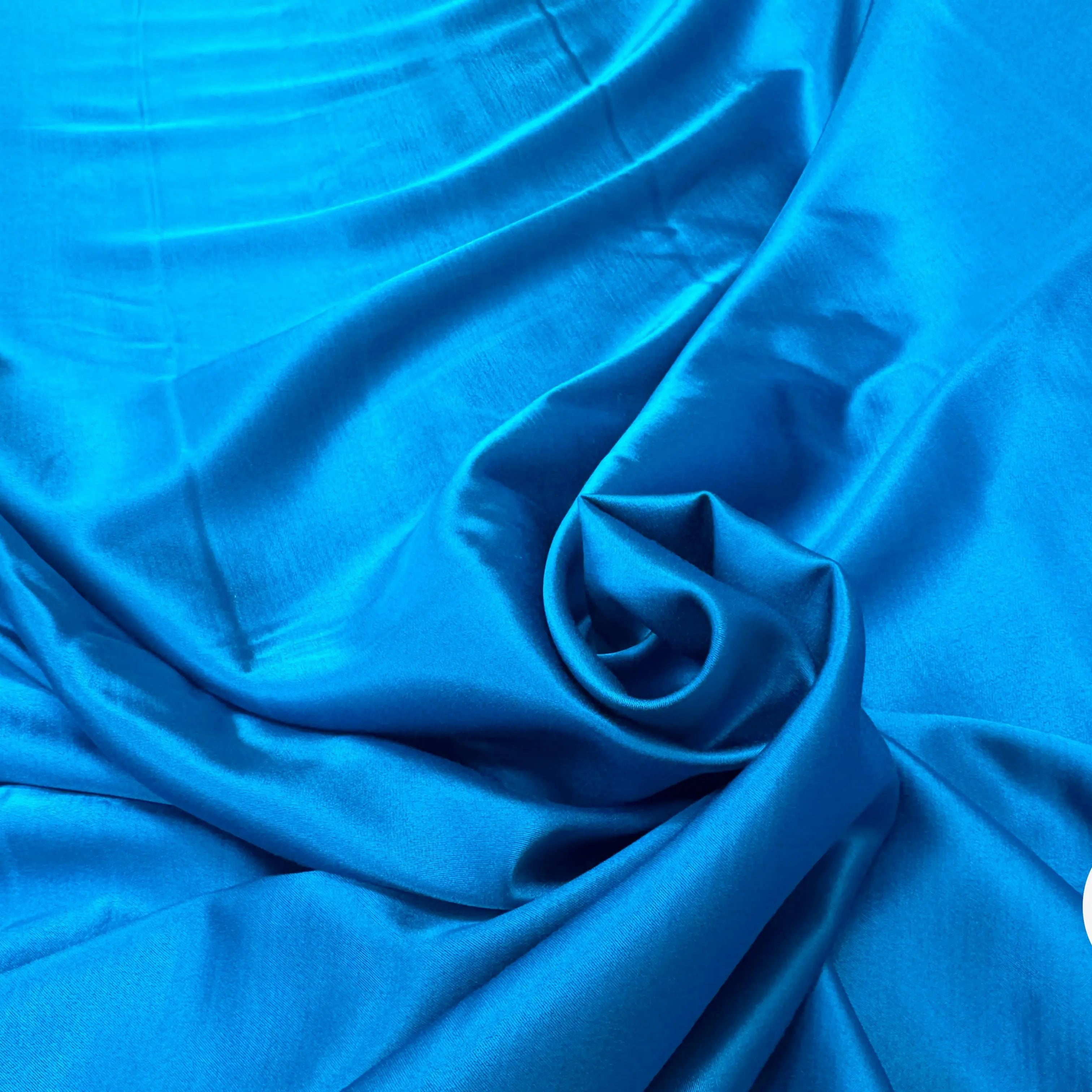 SATIN DE VISCOSE EA FAN DE CE BLEU - My Little Coupon