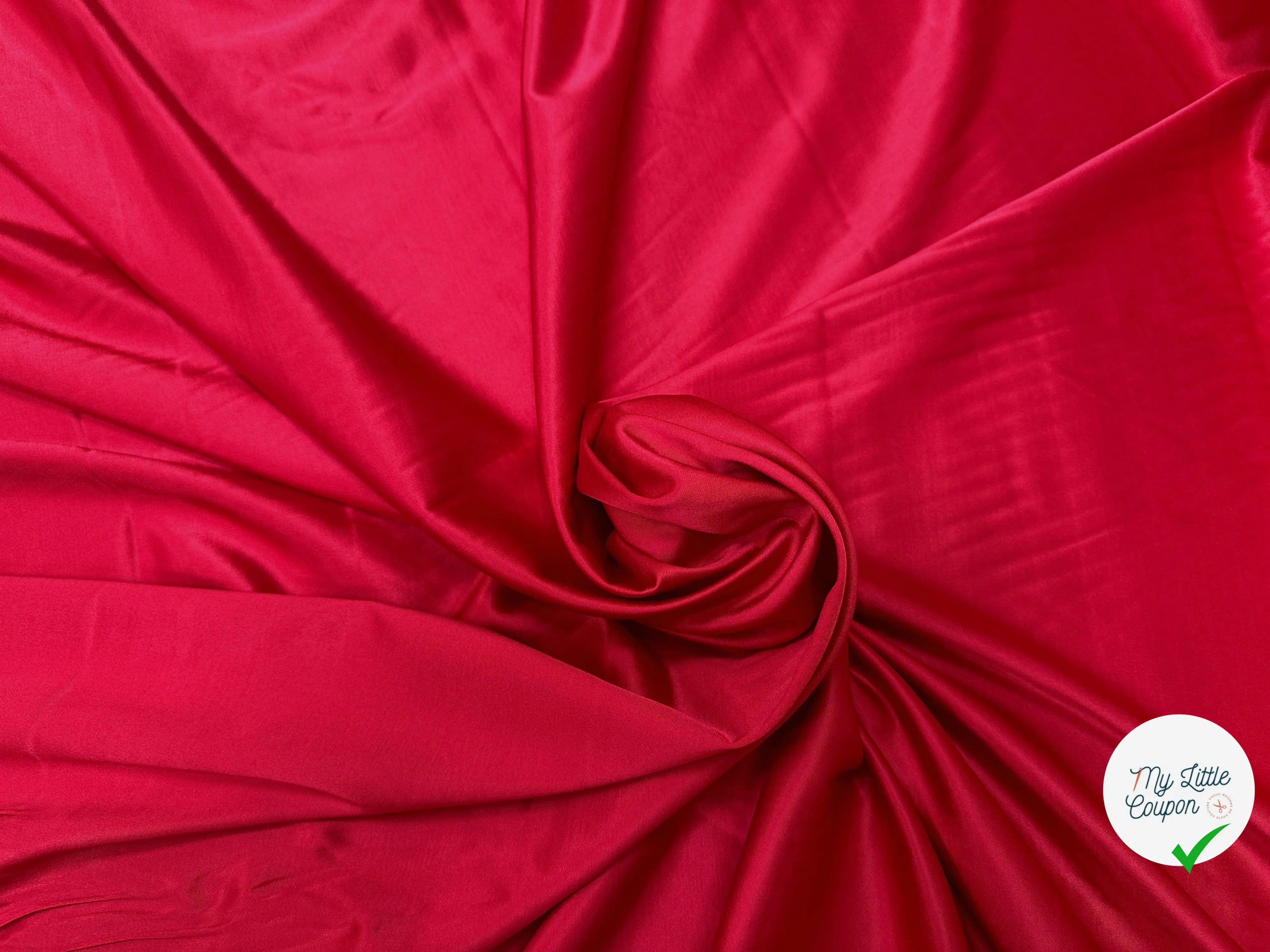 SATIN DE VISCOSE EA FAN DE CE ROUGEÂ - My Little Coupon