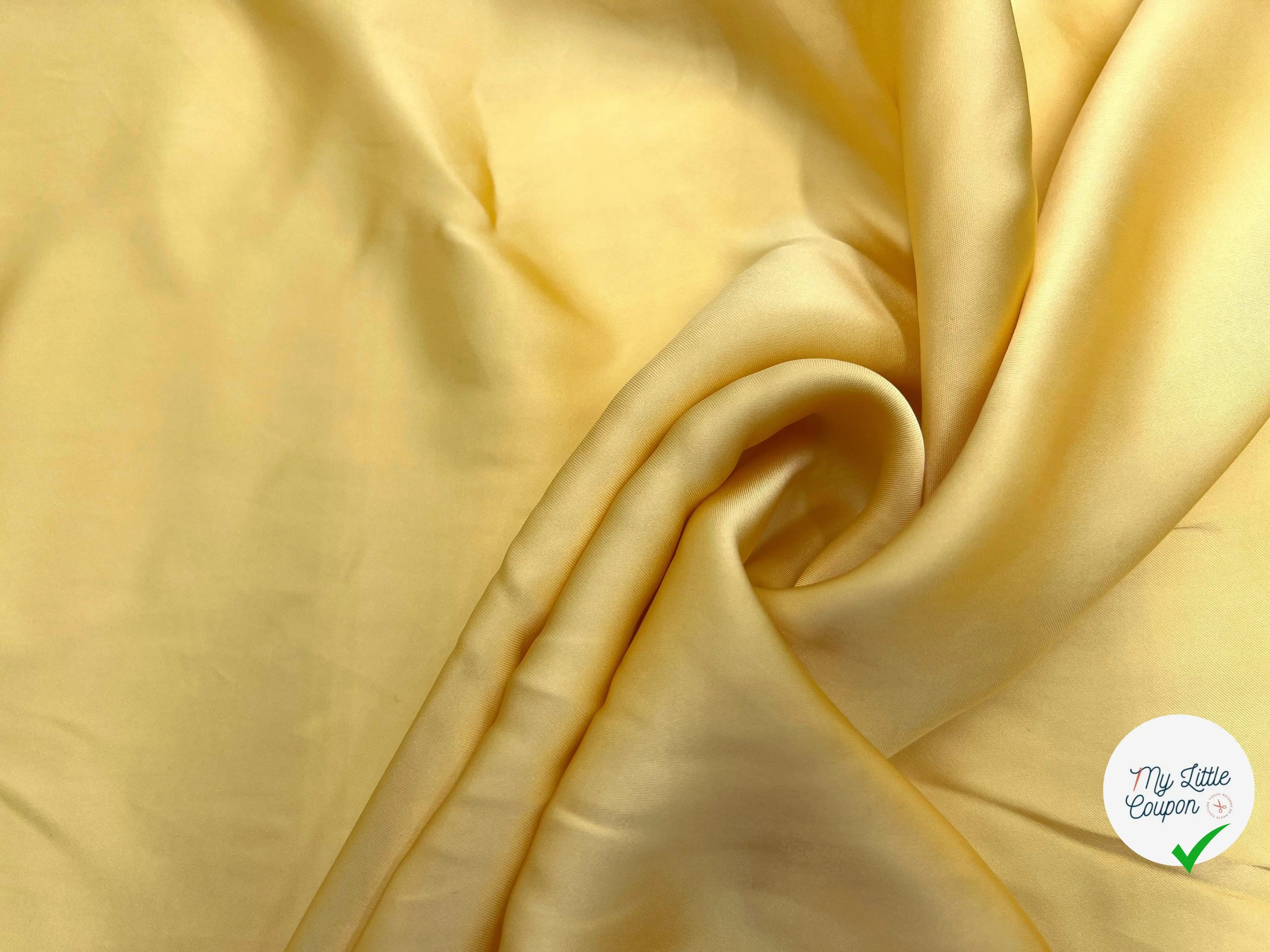 SATIN DE VISCOSE FANCY YELLOW - My Little Coupon - tissu - coudre