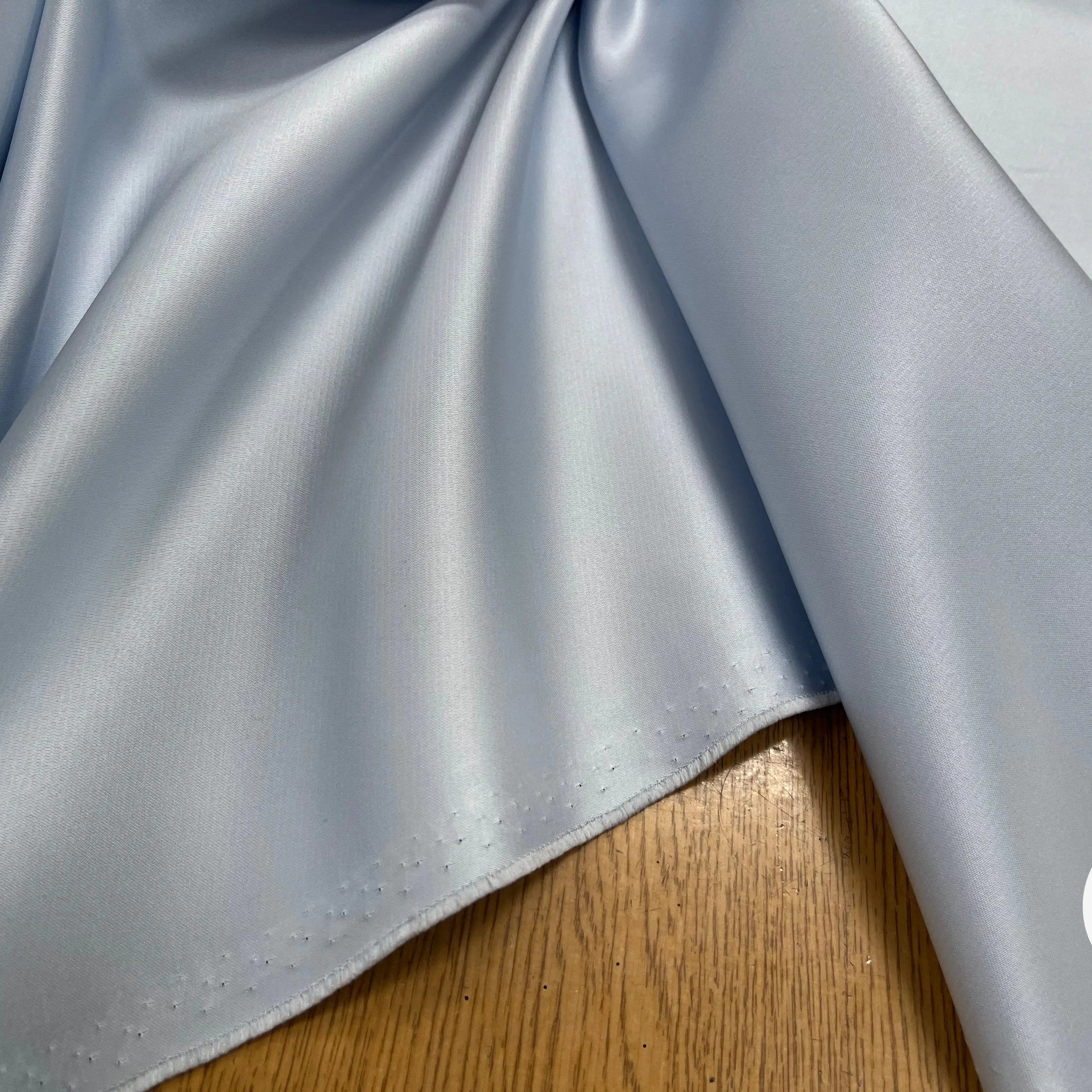 SATIN DOUBLE ETOFFE LOURD BLEU CLAIR - My Little Coupon