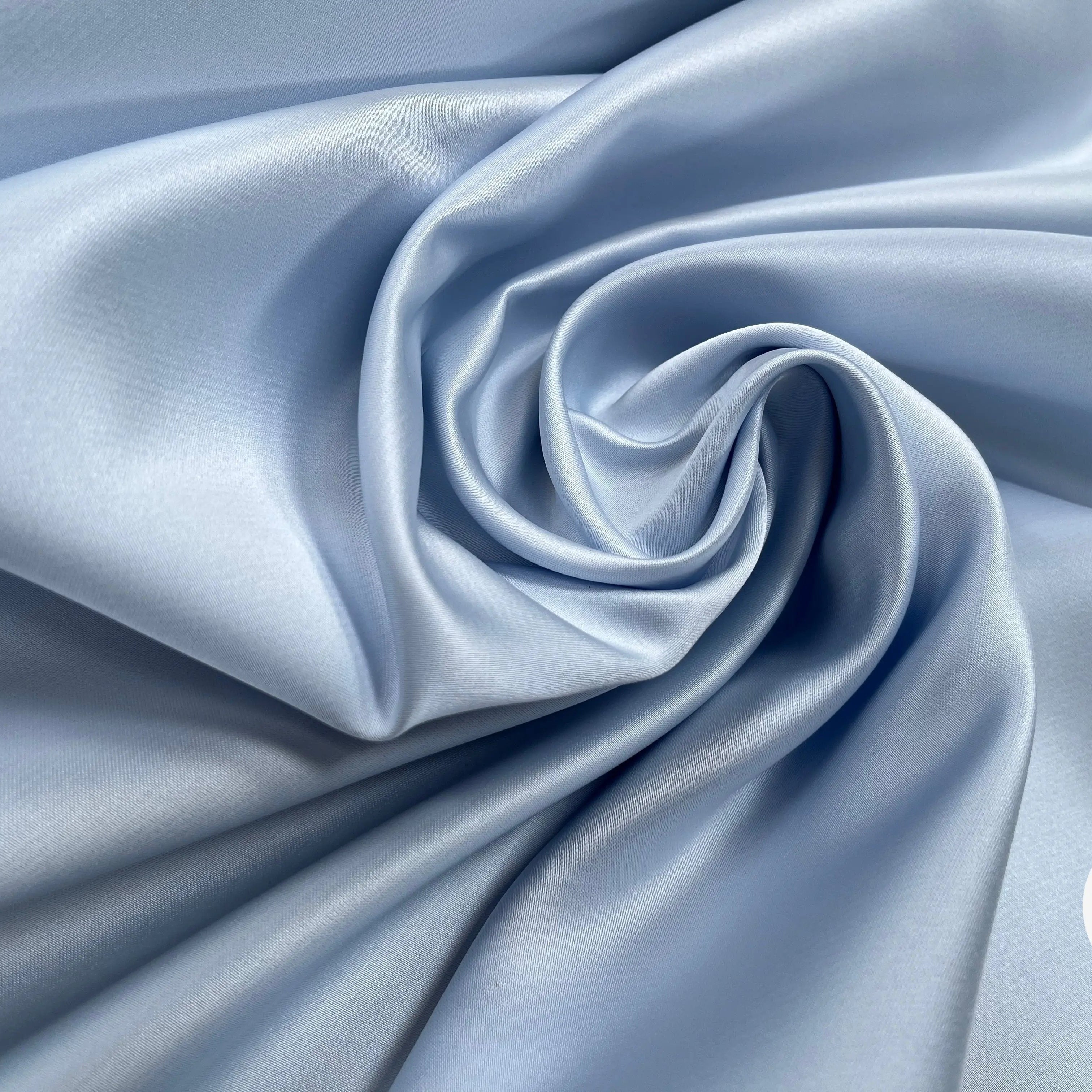 SATIN DOUBLE ETOFFE LOURD BLEU CLAIR - My Little Coupon