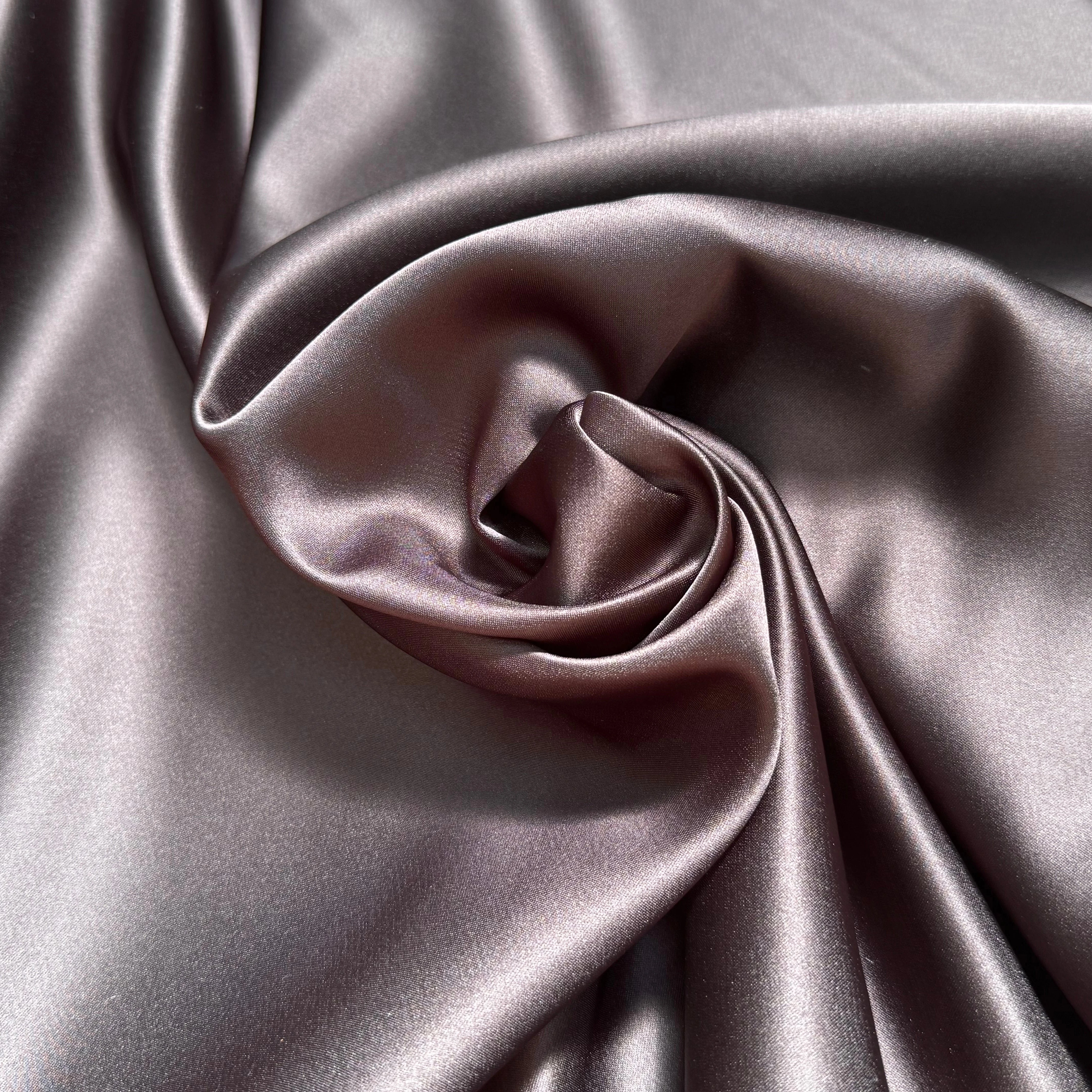 SATIN DOUBLE ÉTTOFE CHOCO NOIR BELLE TENUE - My Little Coupon