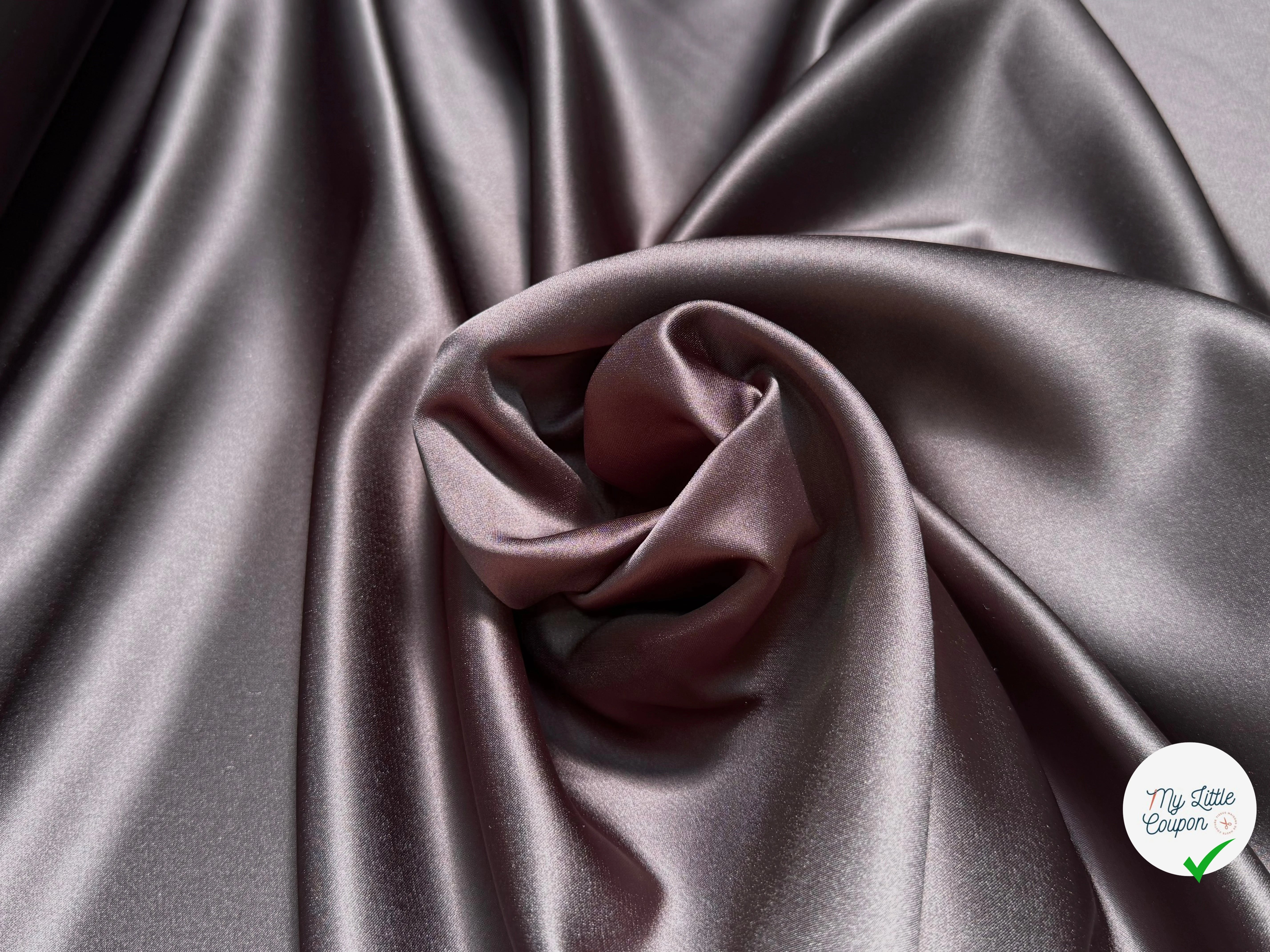 SATIN DOUBLE ÉTTOFE CHOCO NOIR BELLE TENUE - My Little Coupon