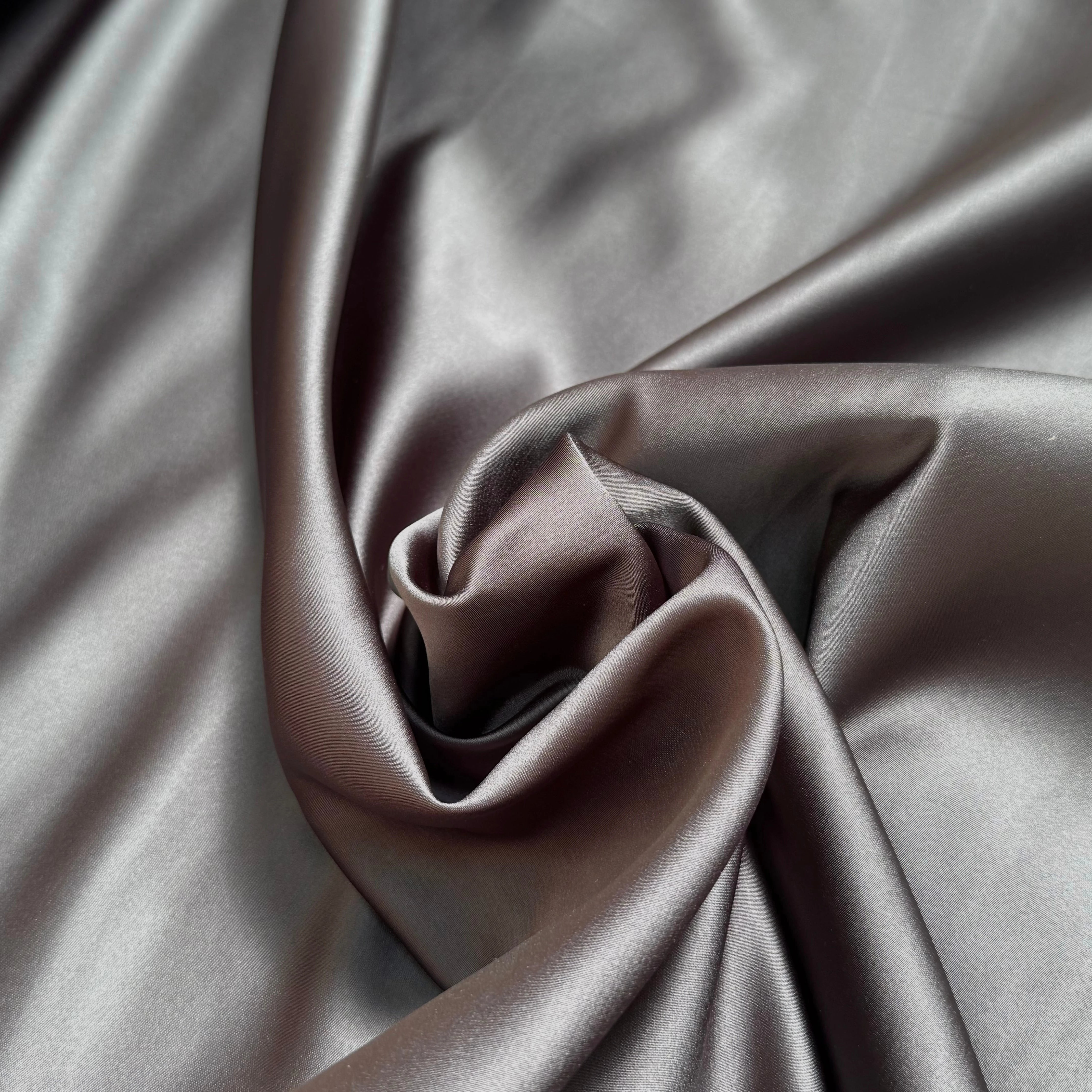 SATIN DOUBLE ÉTTOFE GRIS ANTHRACITE BELLE TENUE - My Little Coupon