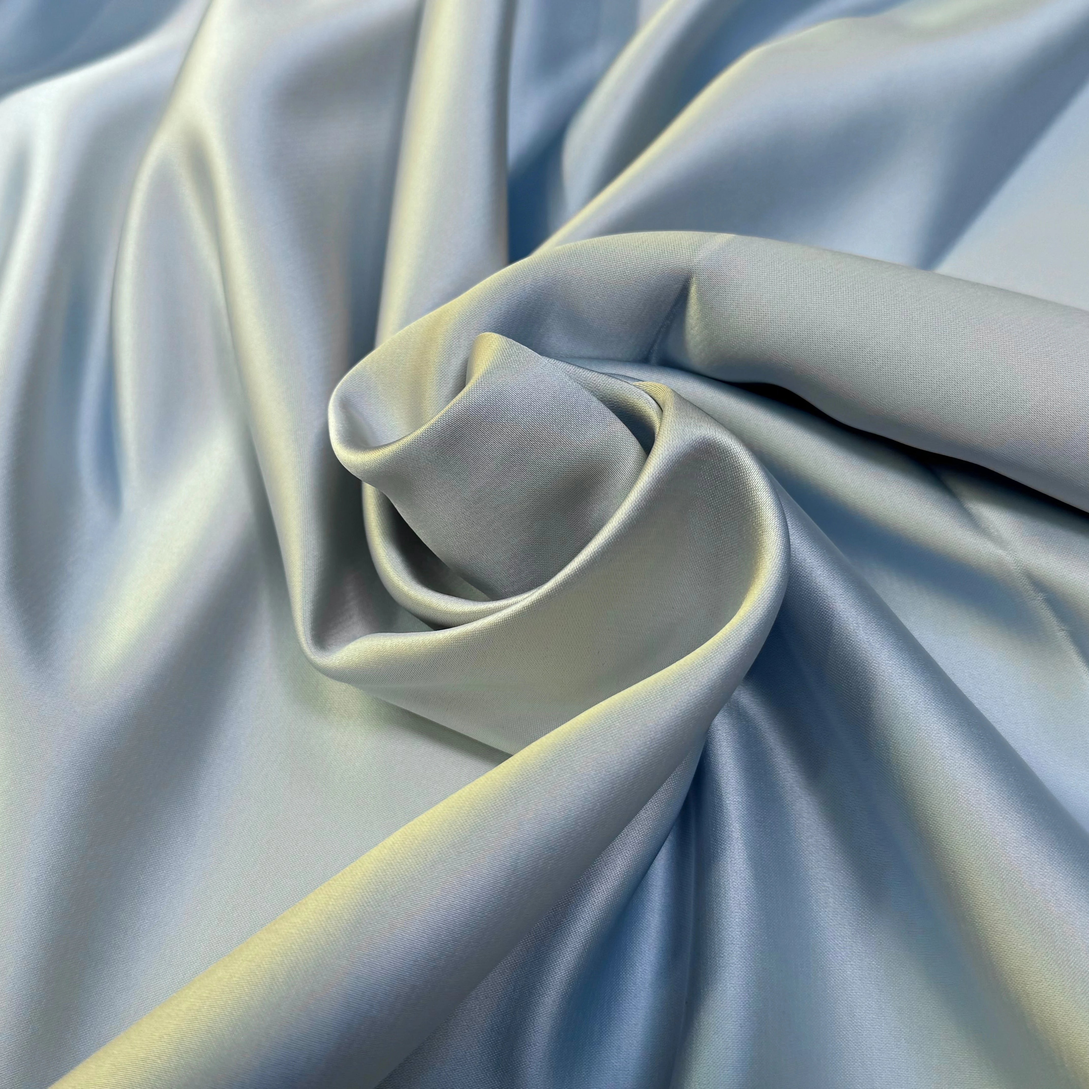 SATIN DOUBLE ÉTTOFE GRIS BLEUTÉ BELLE TENUE - My Little Coupon