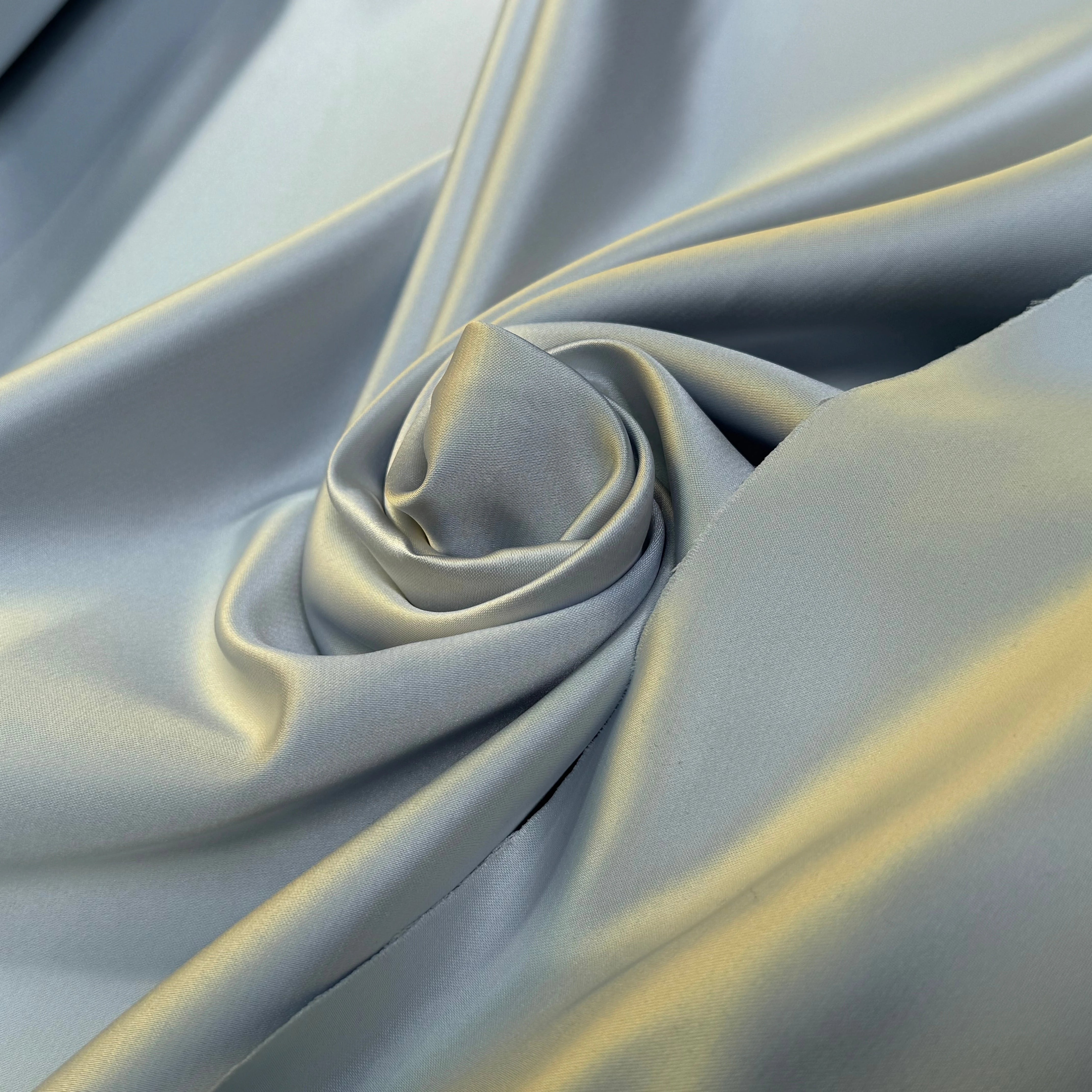 SATIN DOUBLE ÉTTOFE GRIS BLEUTÉ BELLE TENUE - My Little Coupon