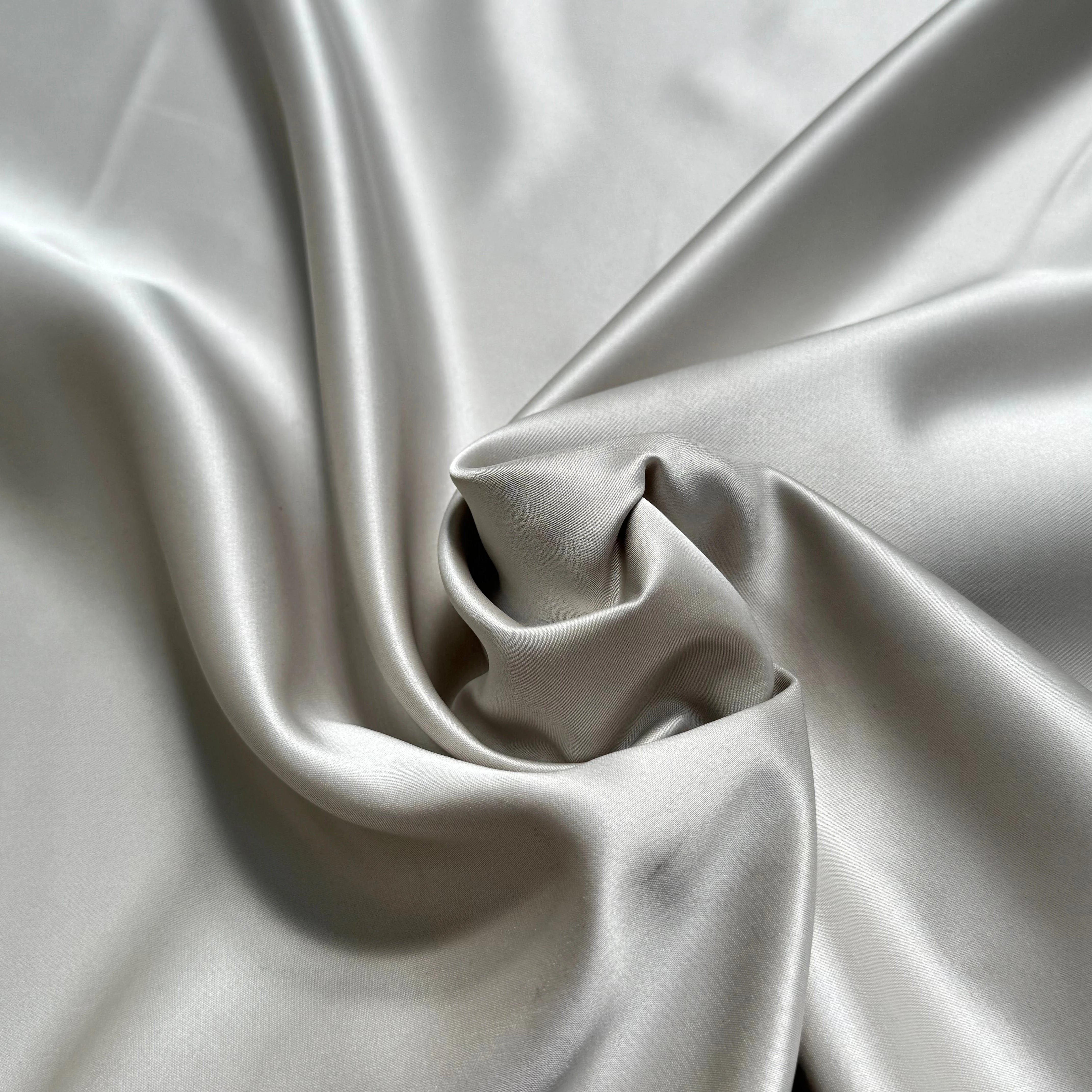 SATIN DOUBLE ÉTTOFE GRIS D'ACIER BELLE TENUE - My Little Coupon