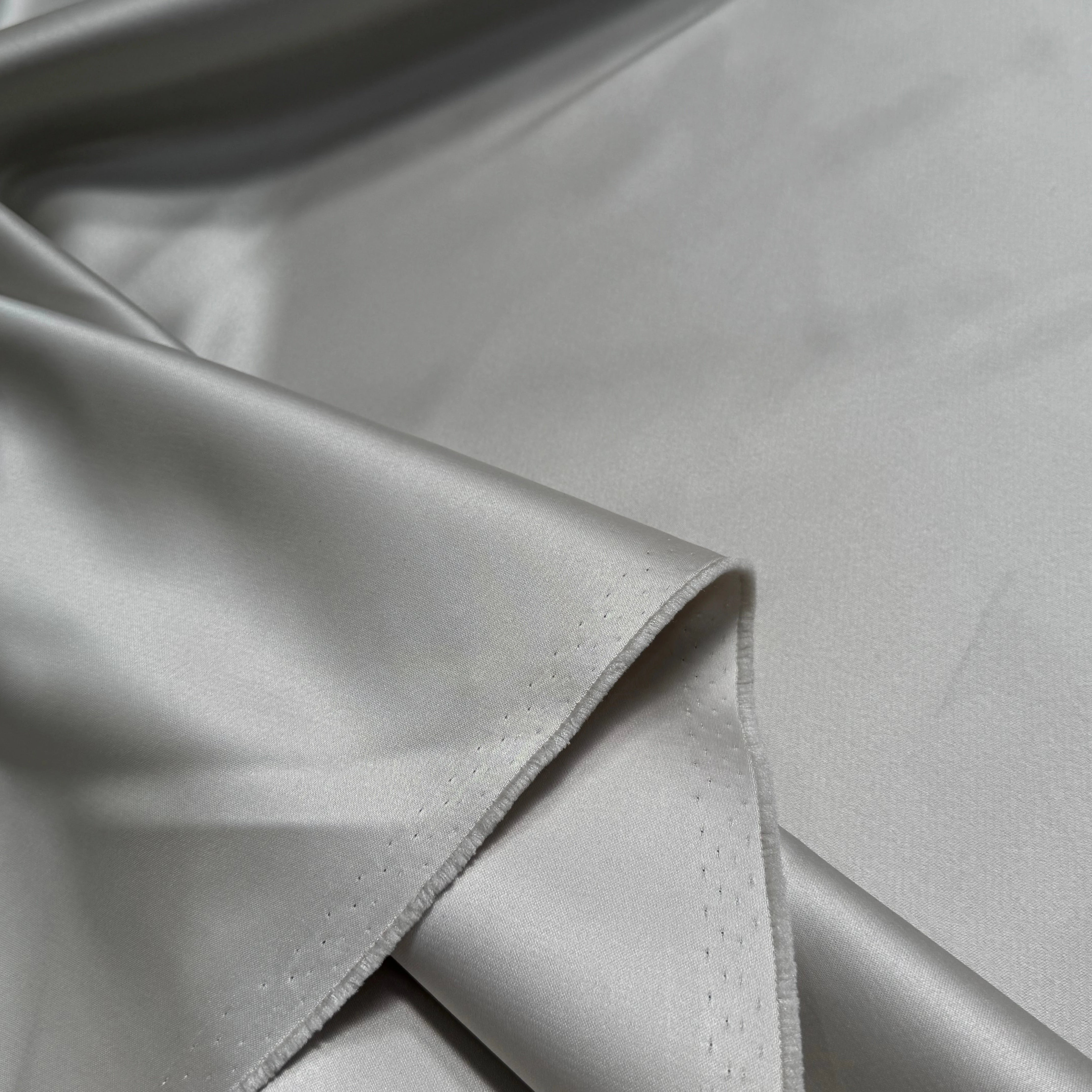 SATIN DOUBLE ÉTTOFE GRIS D'ACIER BELLE TENUE - My Little Coupon