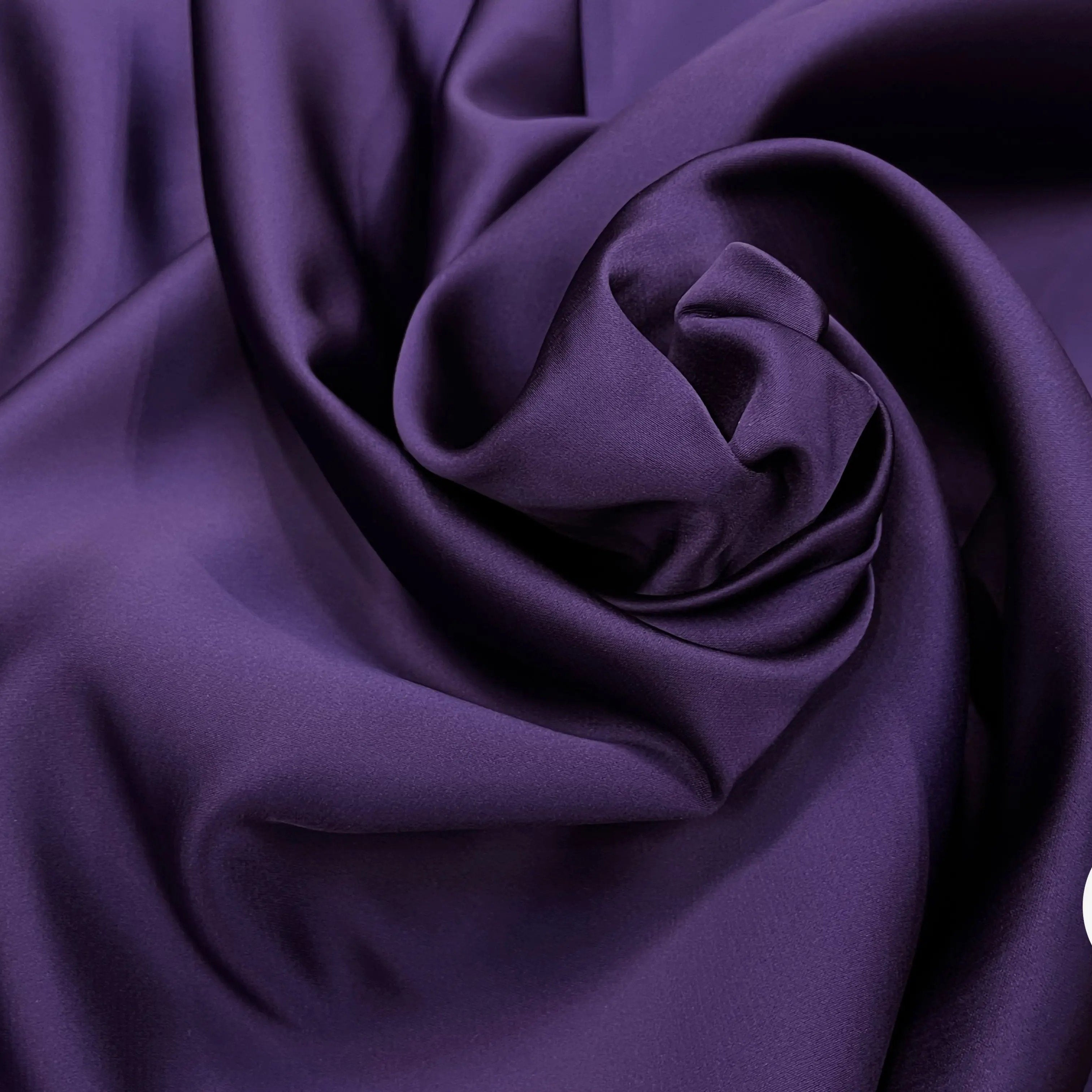 SATIN DOUBLE ETTOFFE LOURD DEEP PURPLE - My Little Coupon
