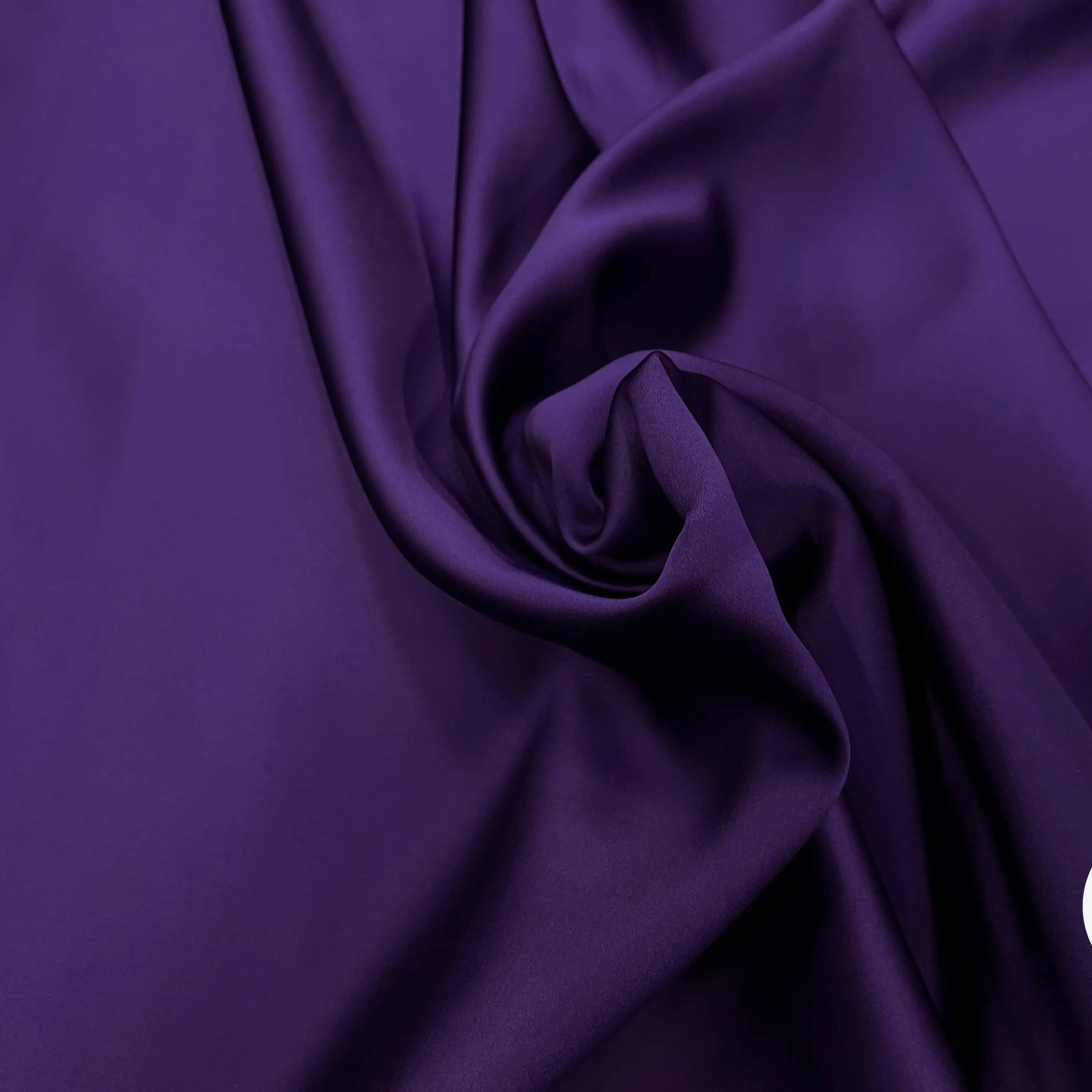 SATIN DOUBLE ETTOFFE LOURD DEEP PURPLE - My Little Coupon