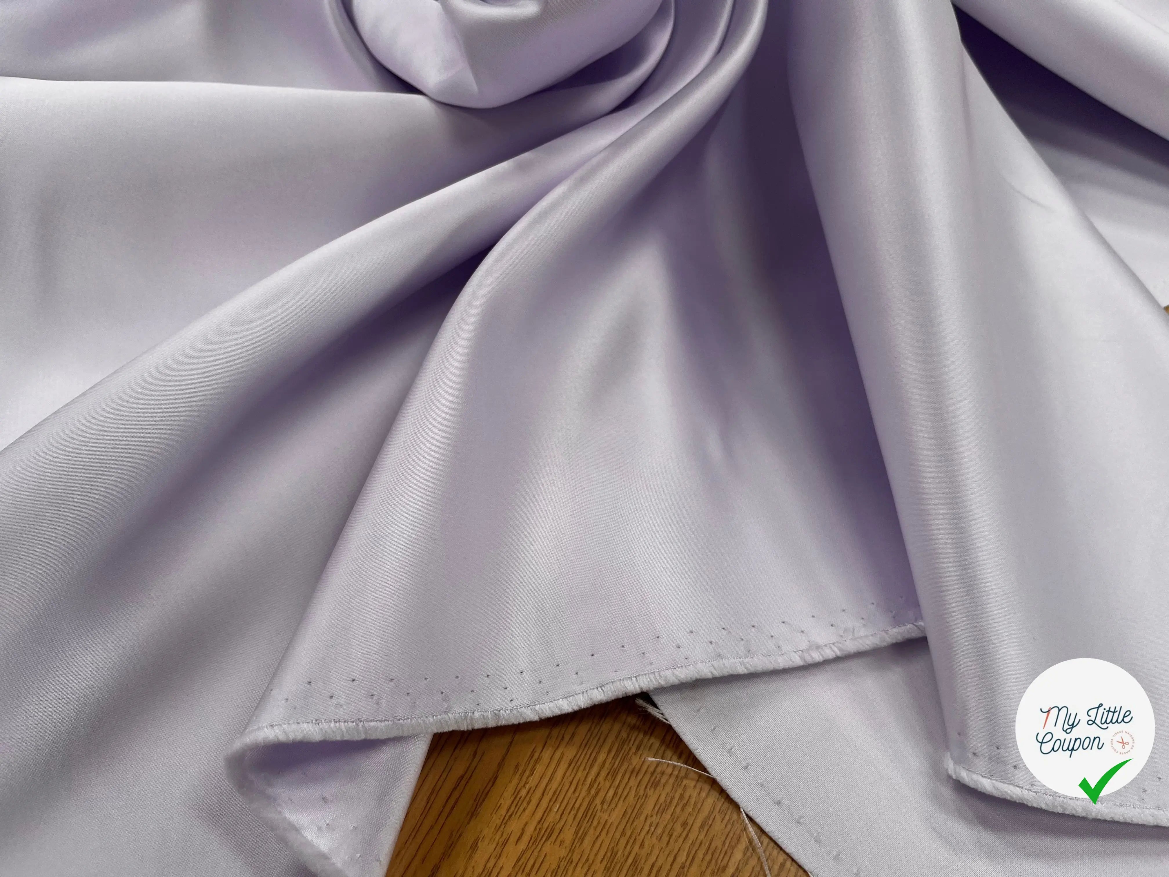 SATIN DOUBLE ETTOFFE LOURD LAVANDE - My Little Coupon