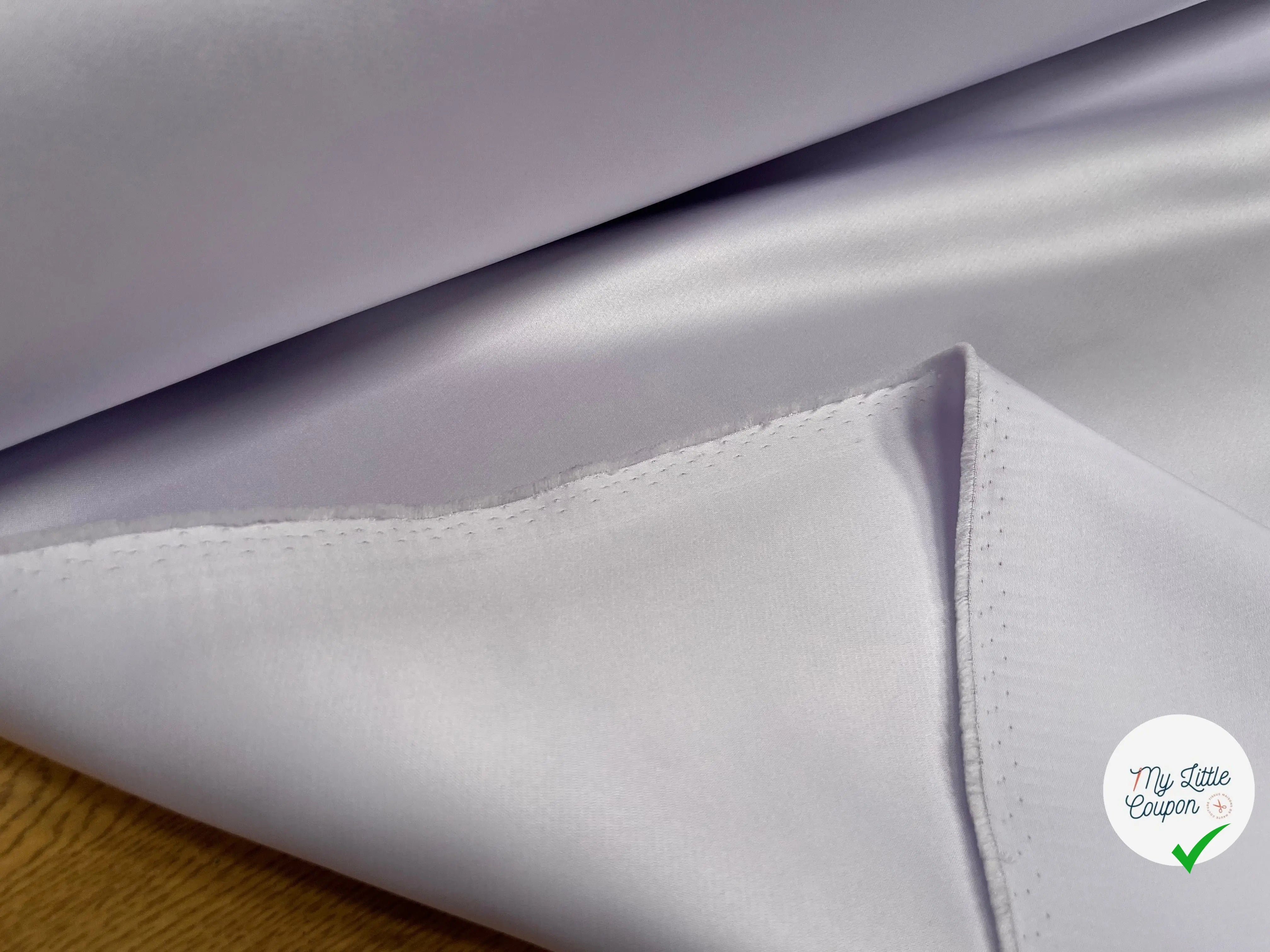SATIN DOUBLE ETTOFFE LOURD LAVANDE - My Little Coupon