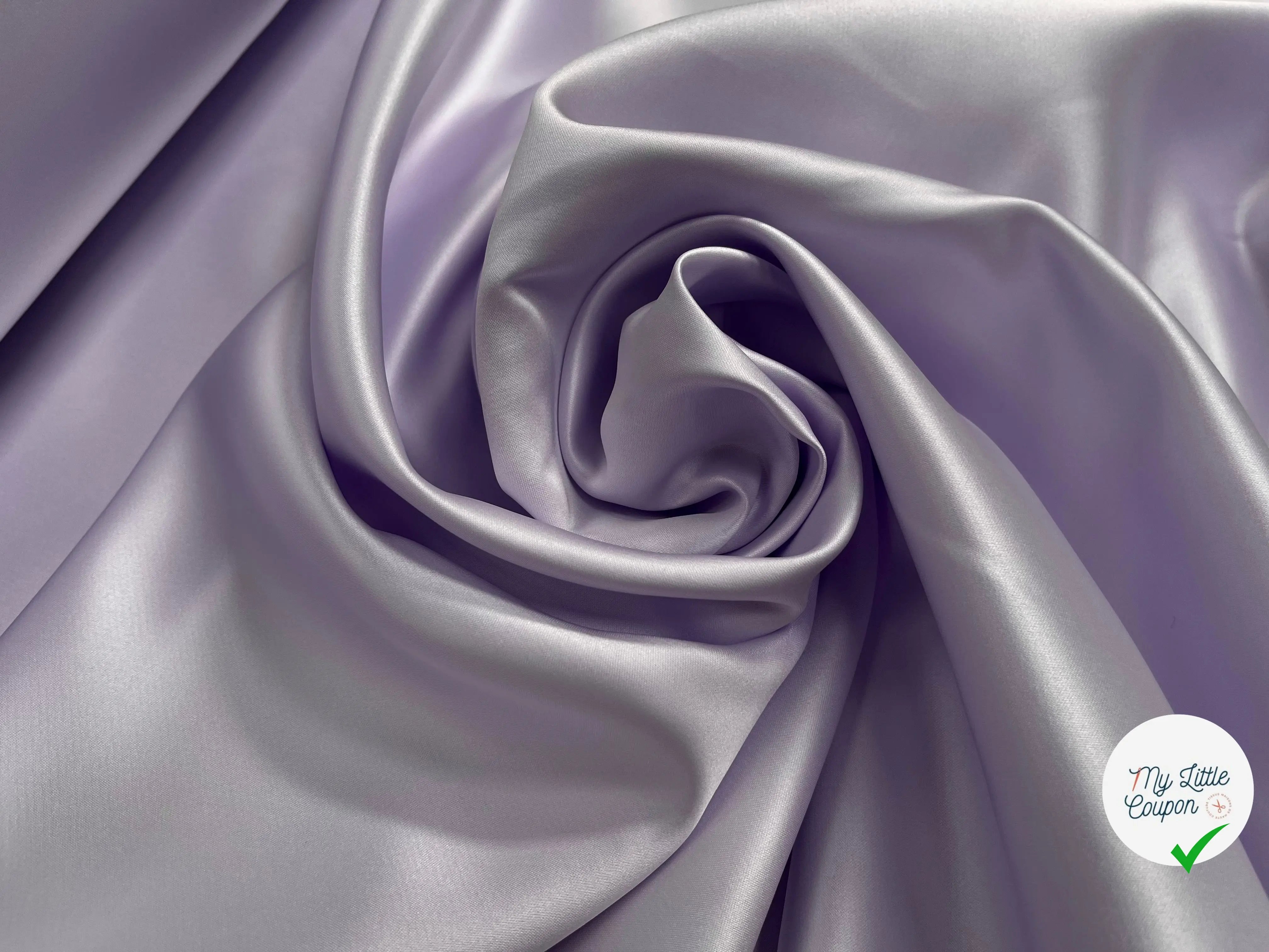 SATIN DOUBLE ETTOFFE LOURD LAVANDE - My Little Coupon