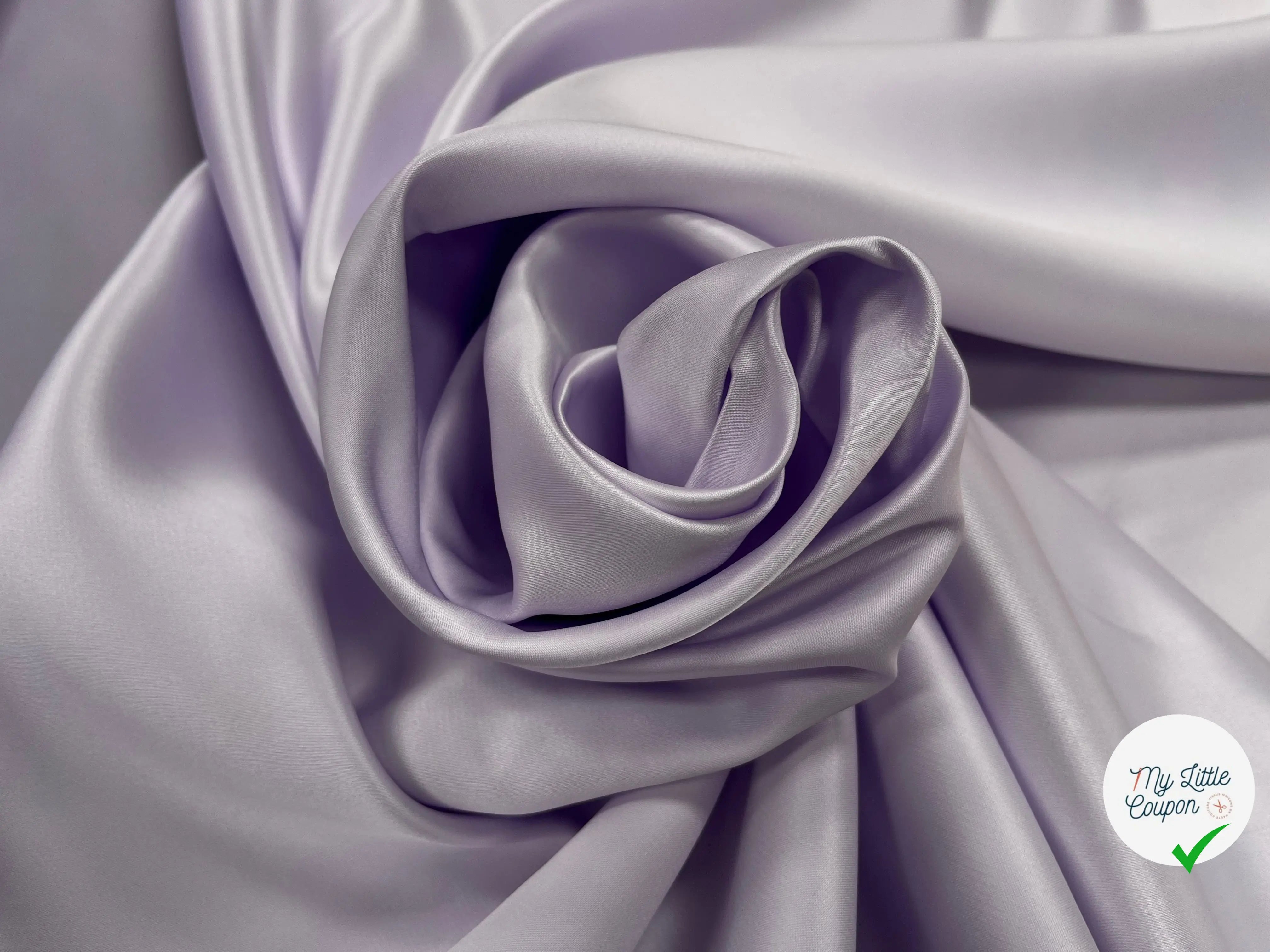 SATIN DOUBLE ETTOFFE LOURD LAVANDE - My Little Coupon