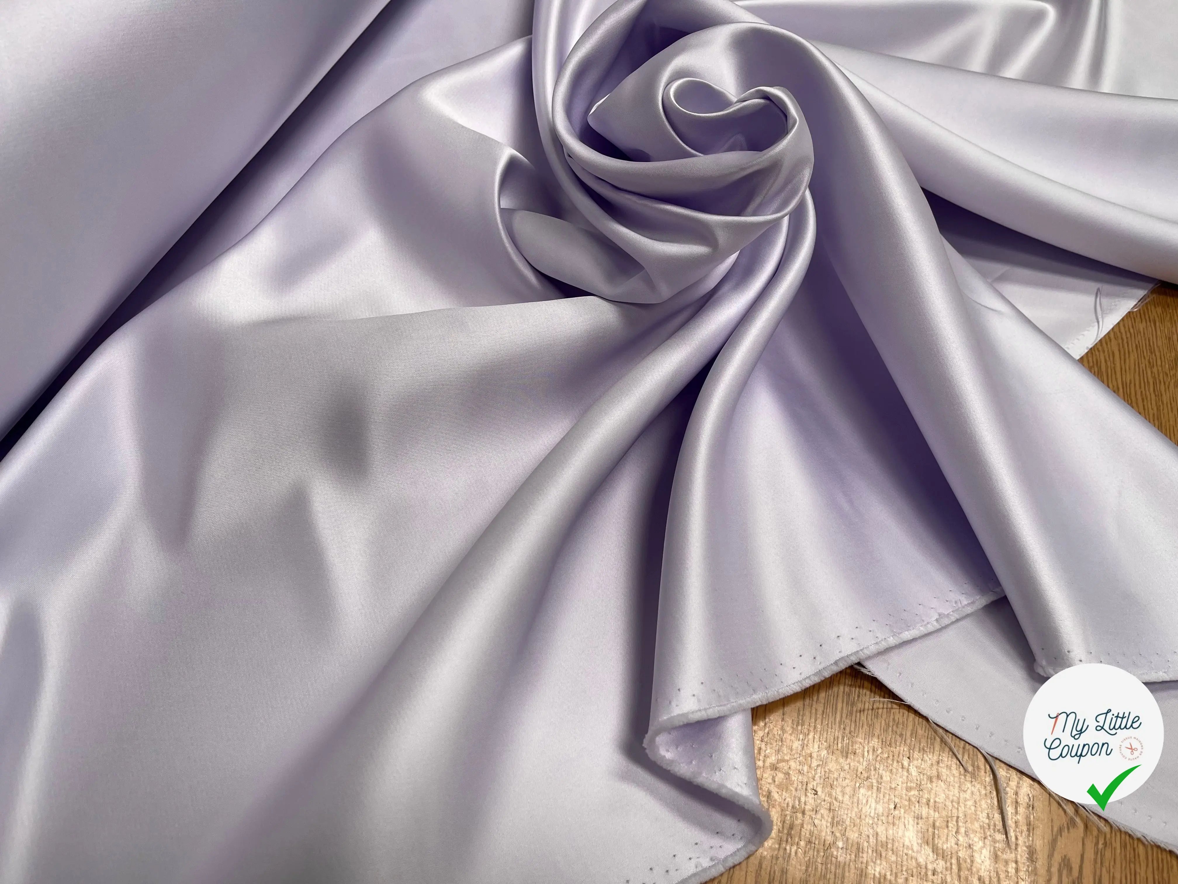 SATIN DOUBLE ETTOFFE LOURD LAVANDE - My Little Coupon