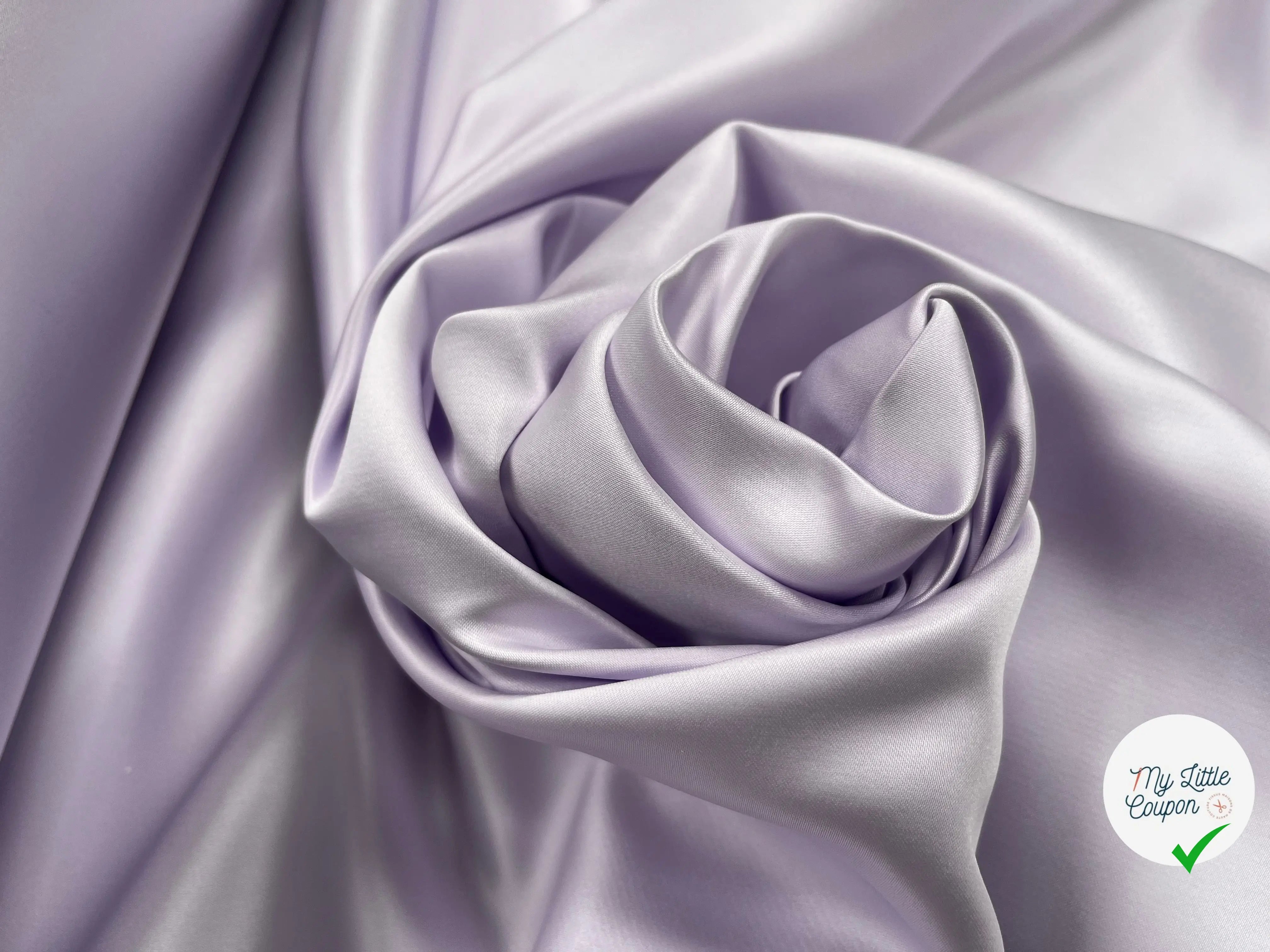 SATIN DOUBLE ETTOFFE LOURD LAVANDE - My Little Coupon