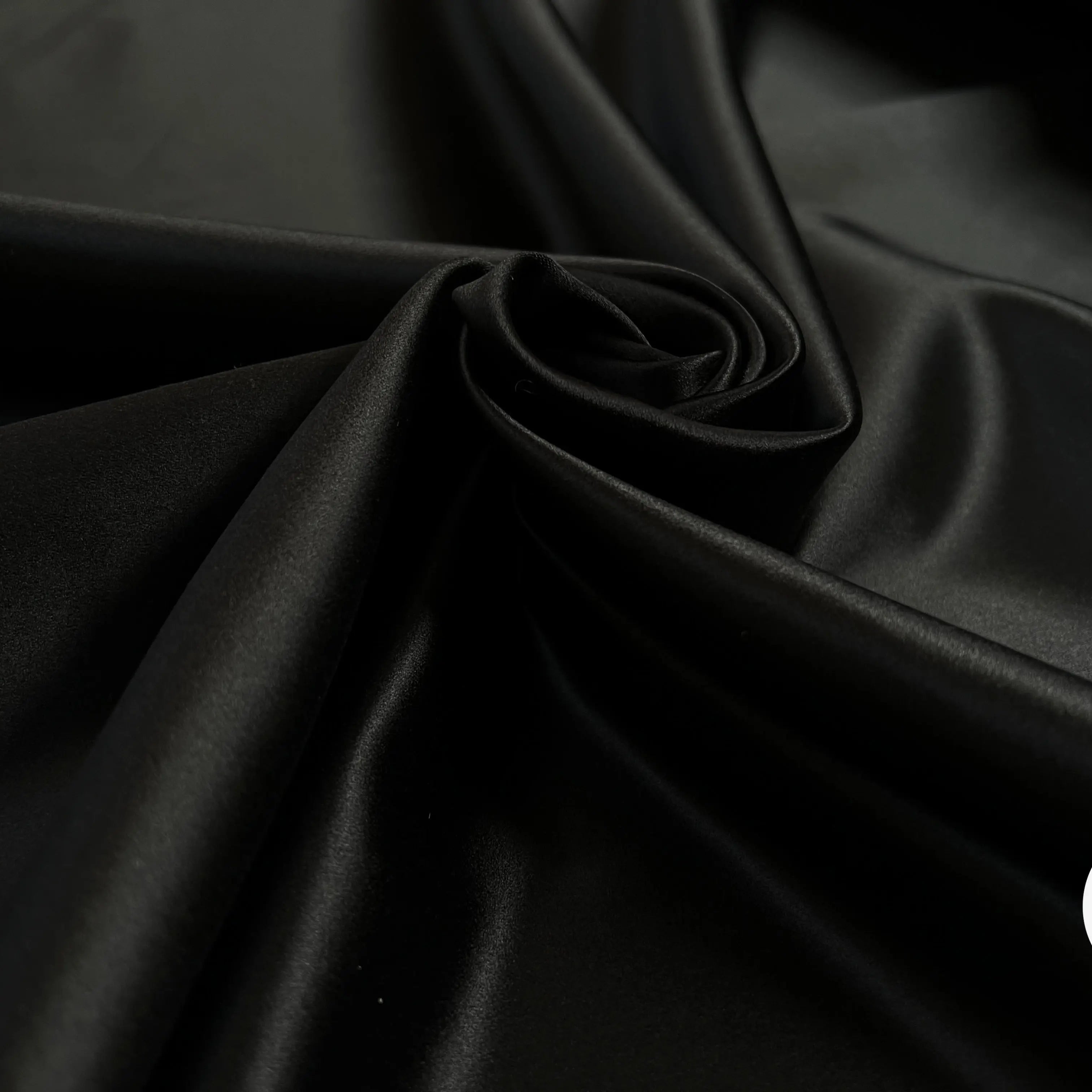 SATIN DUCHESSE 30% SOIE Black - My Little Coupon